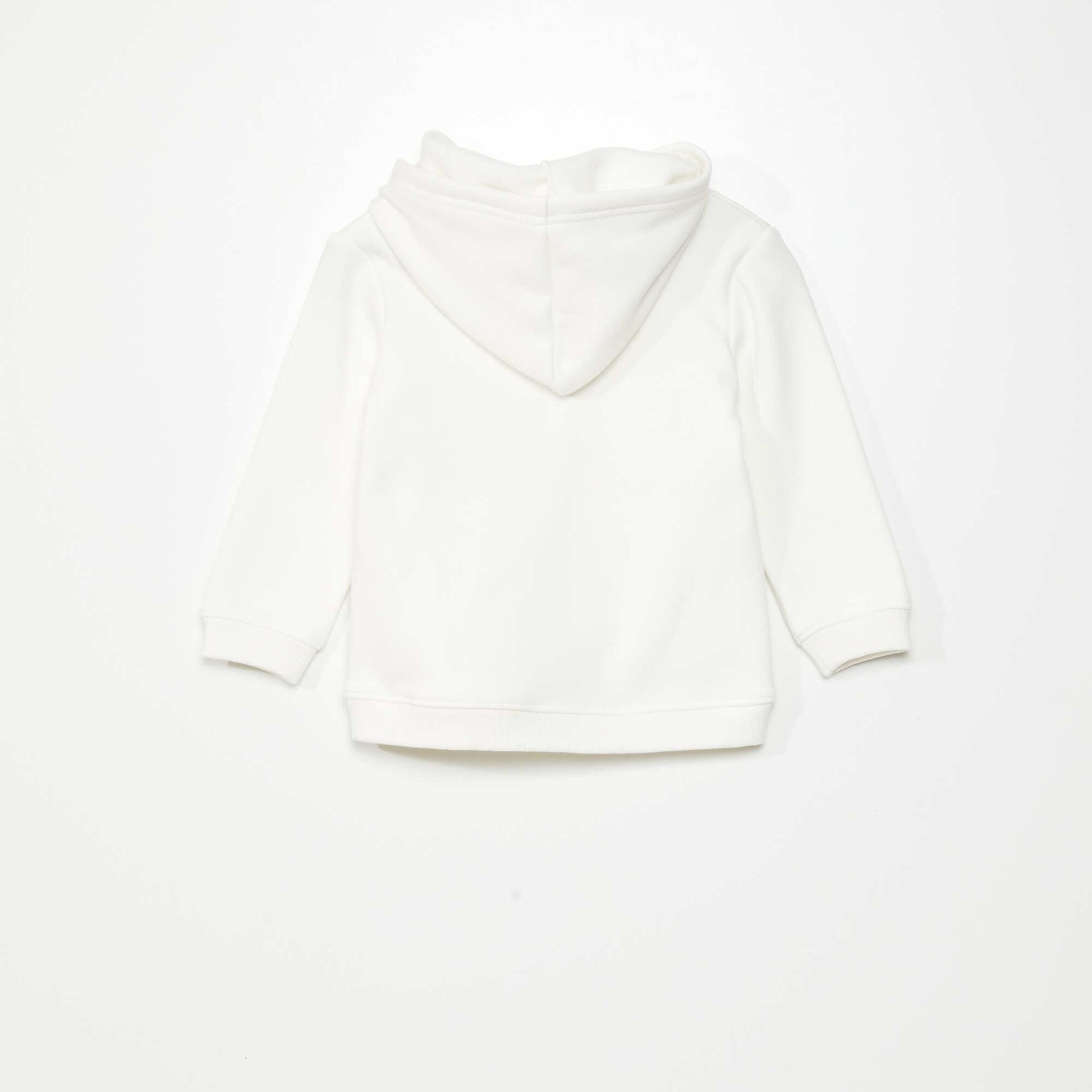 Sweat en molleton avec poche fantaisie - Toujours + de chaleur blanc