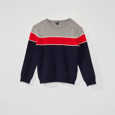 Pull en maille jersey Multicolore