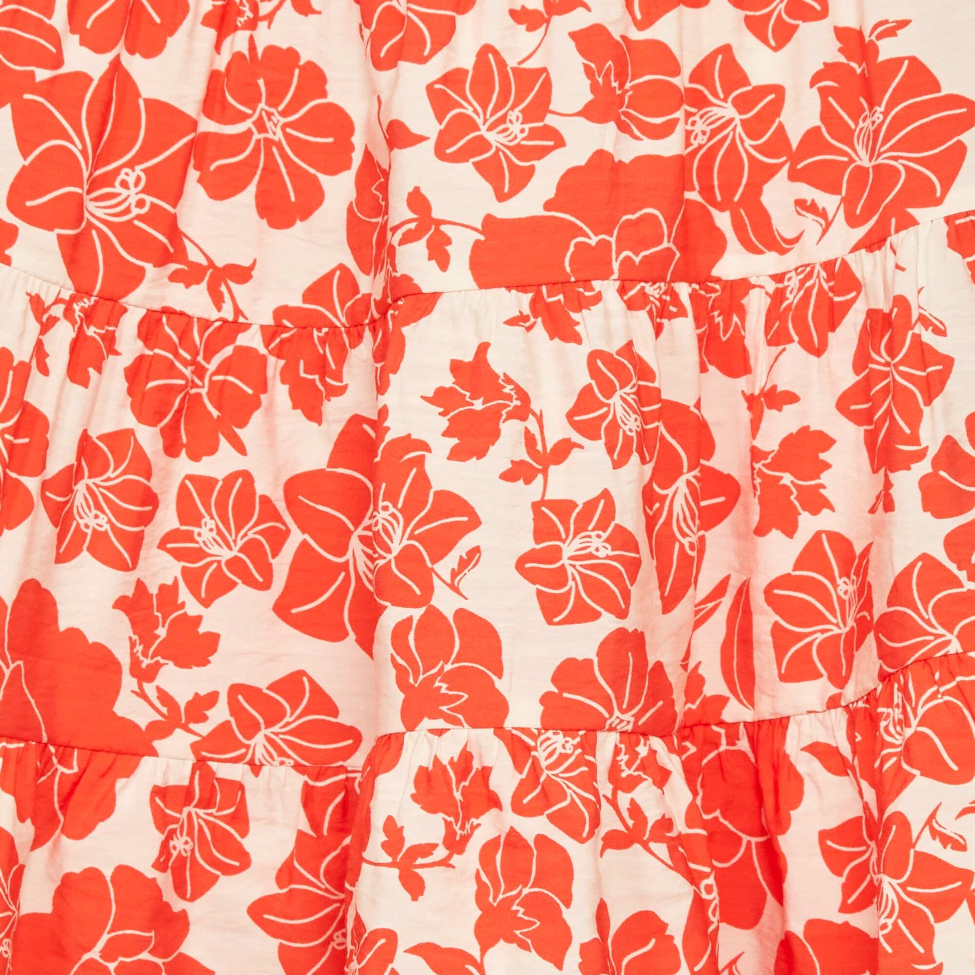 Robe en maille l g re motif ROUGE