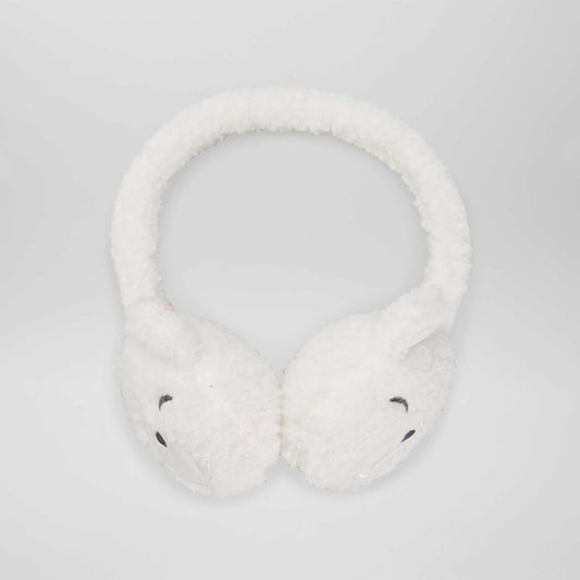 Cache-oreilles en sherpa Blanc