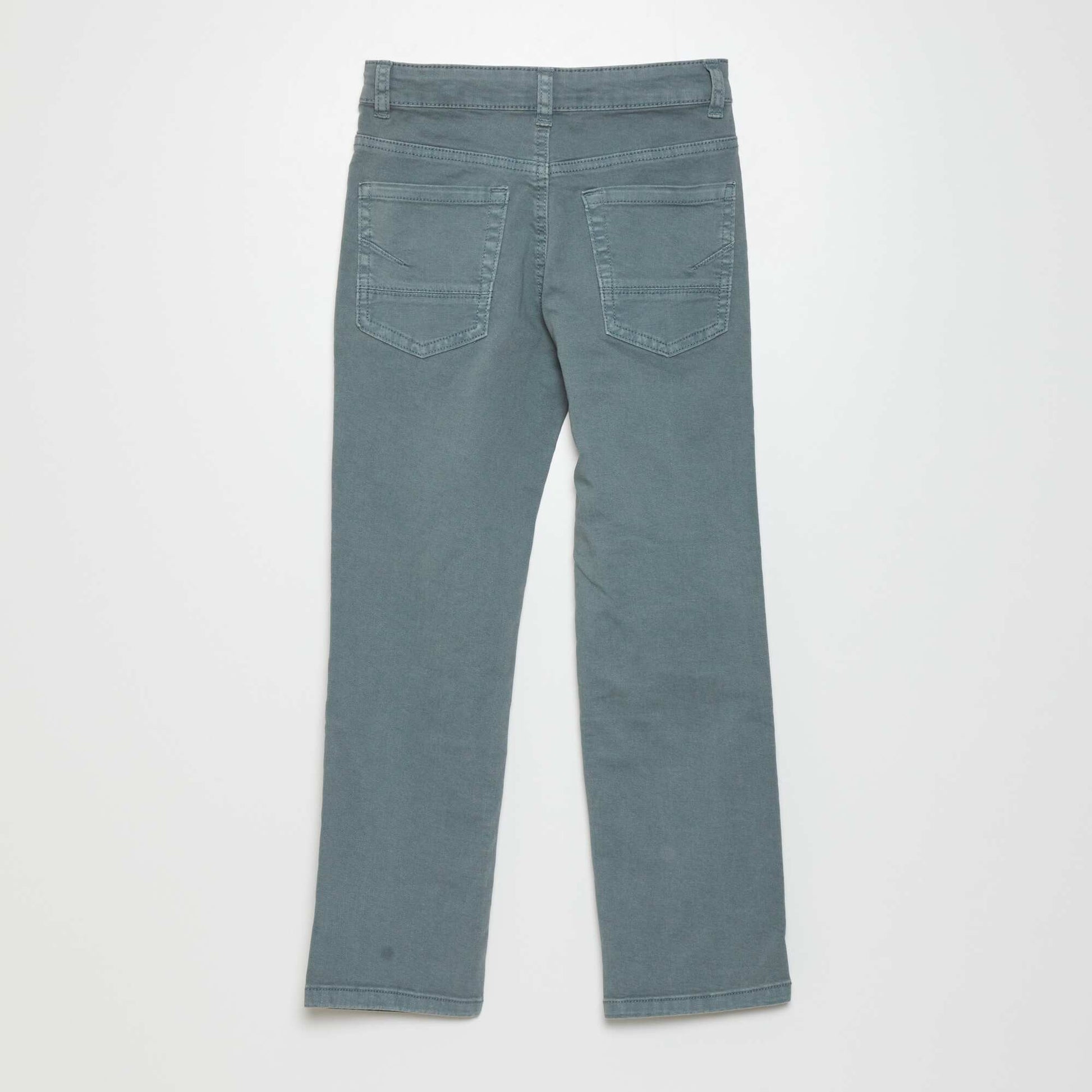 Jean slim 5 poches Vert