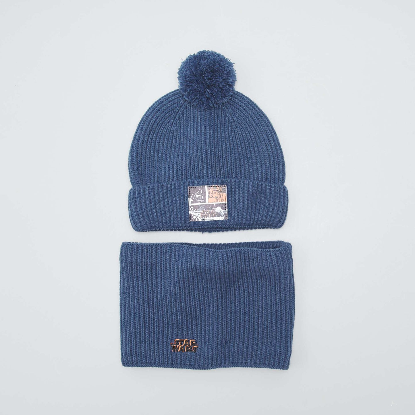 Ensemble bonnet + snood 'Star Wars' - 2 pi ces Bleu