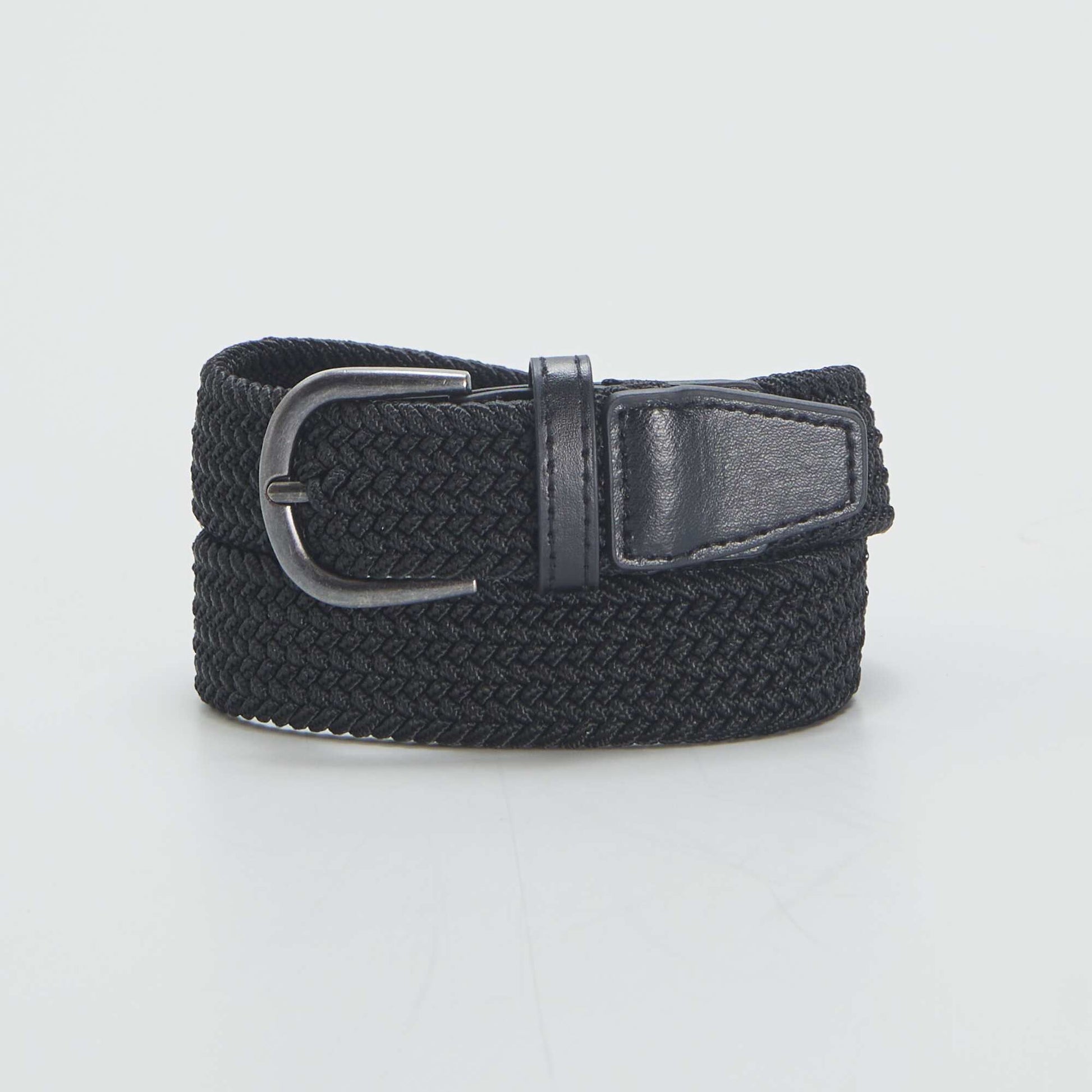 Ceinture tress e lastique Noir