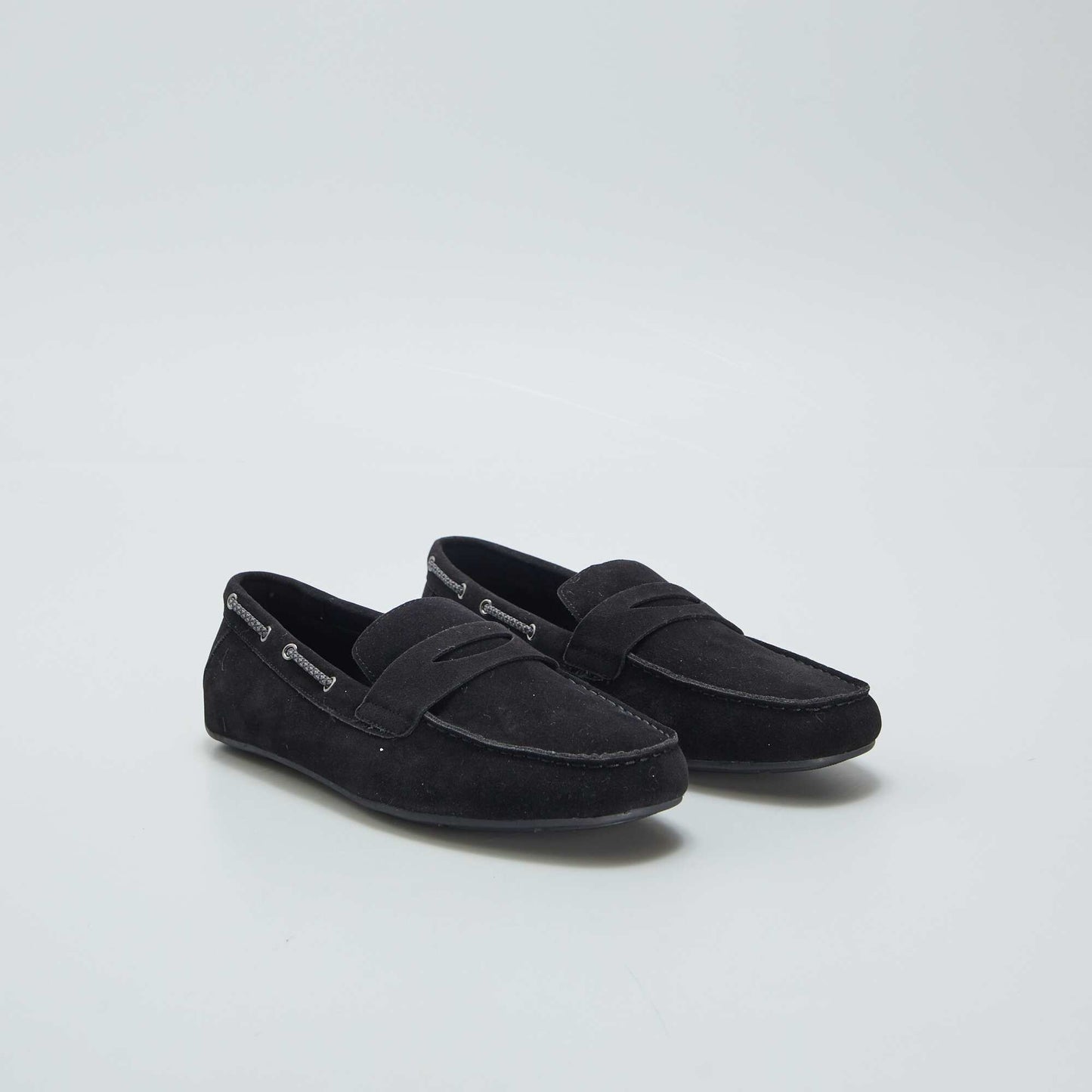 Mocassins en su dine Noir