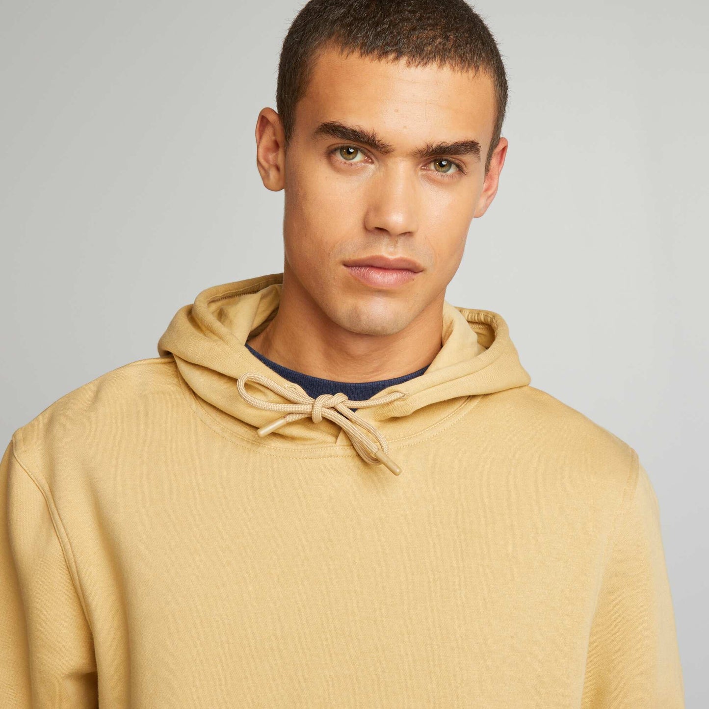 Sweat capuche en molleton Beige