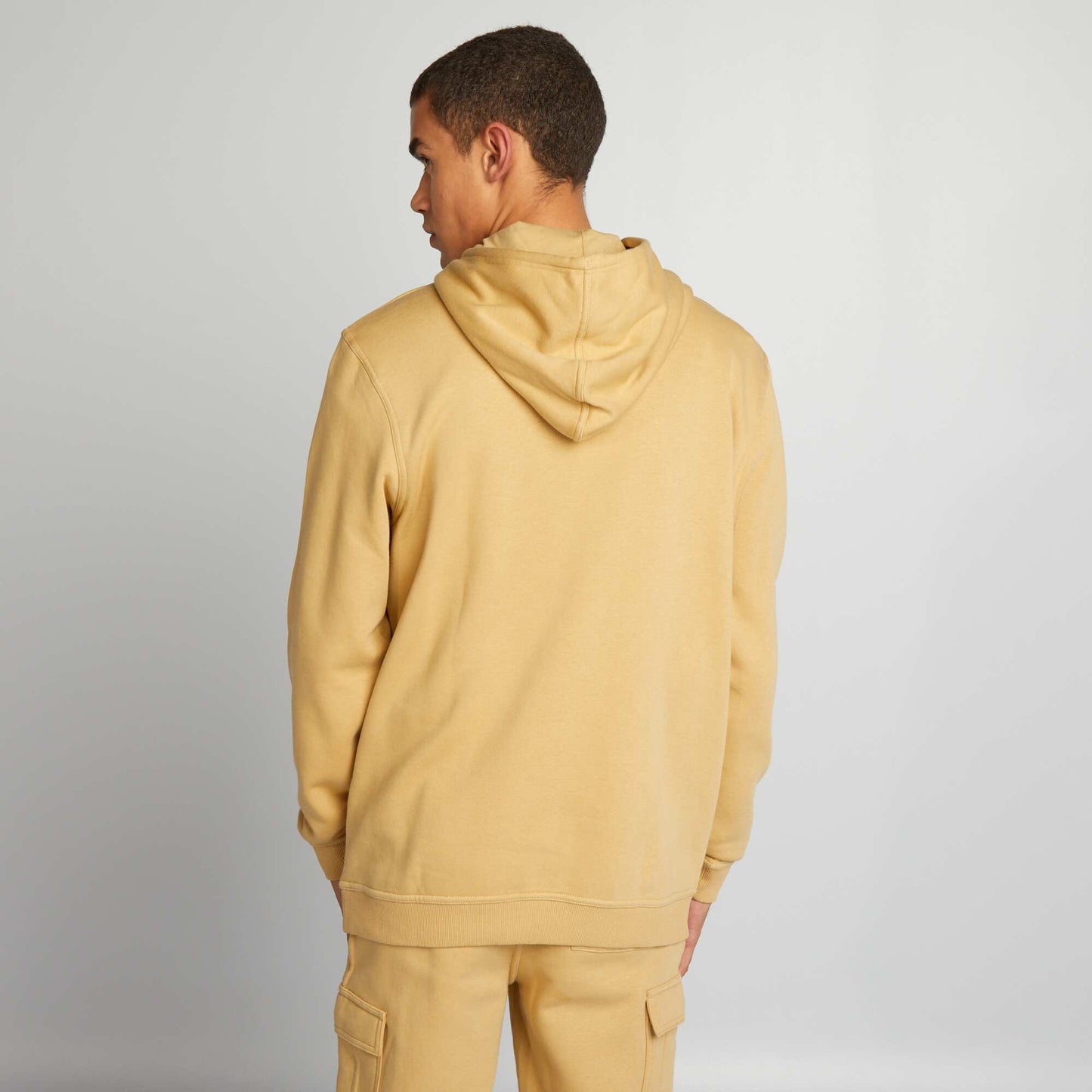 Sweat capuche en molleton Beige