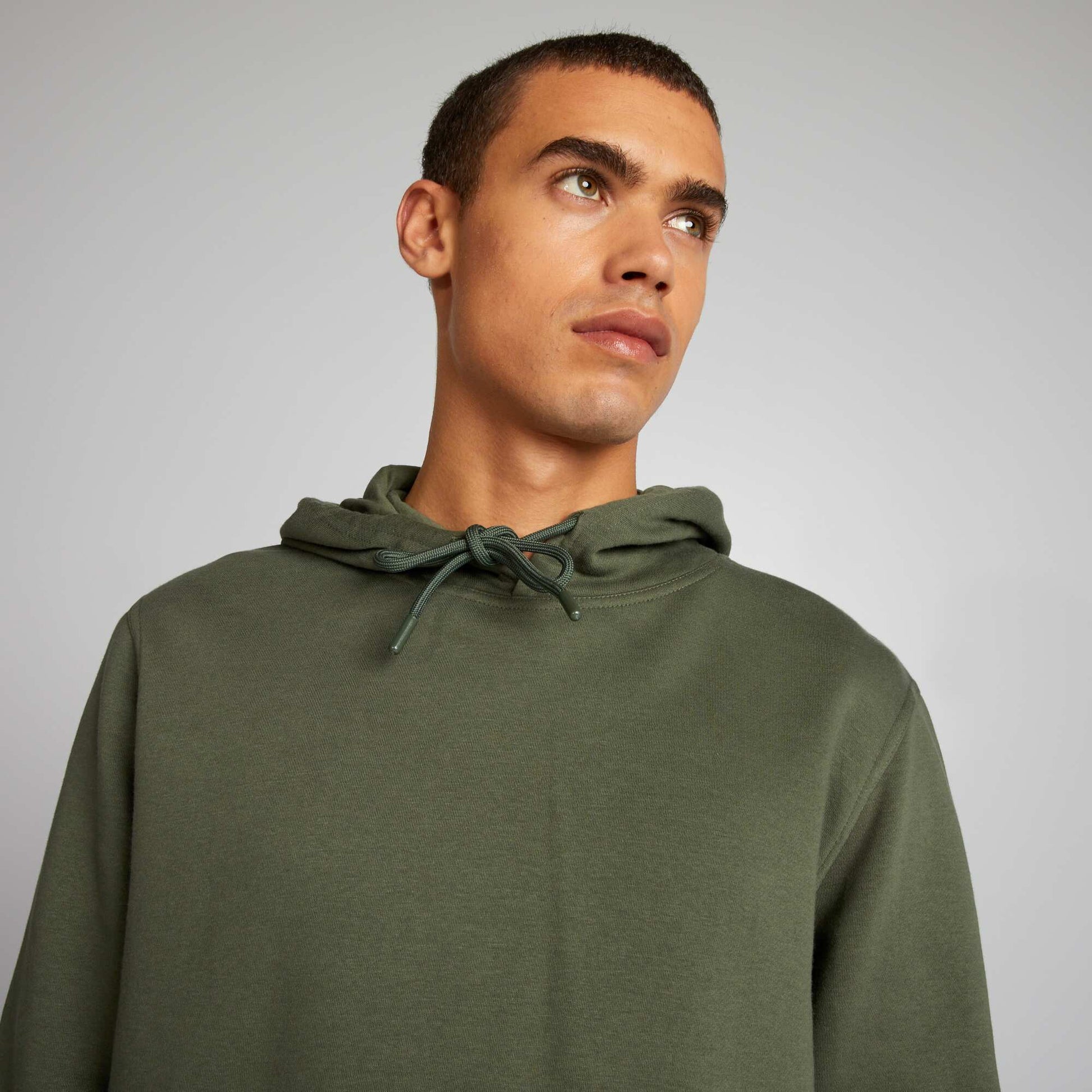 Sweat capuche en molleton Vert