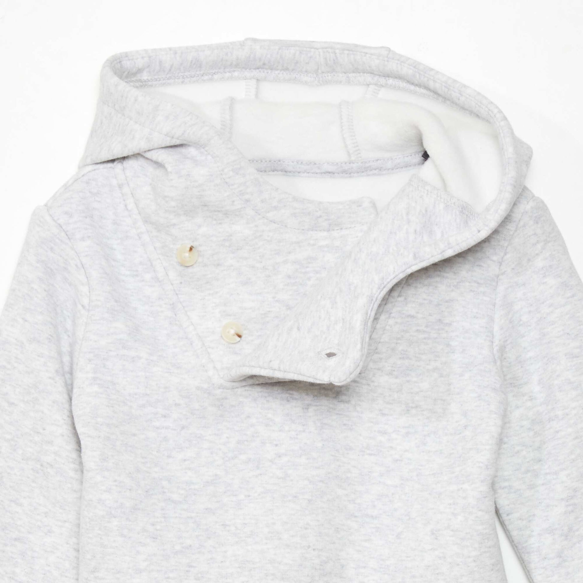 Sweat capuche - Toujours + de douceur Gris