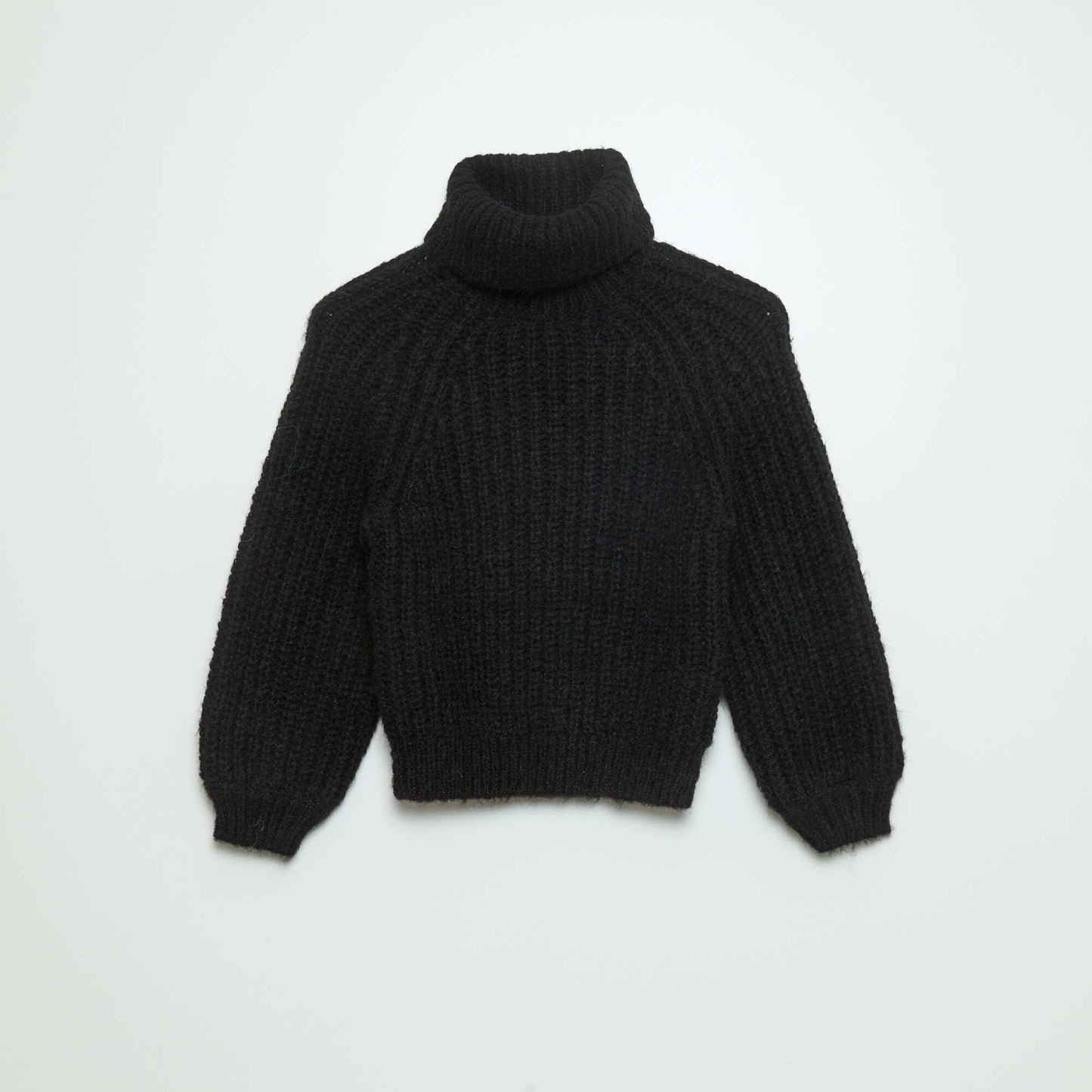 Pull en maille grosse jauge noir