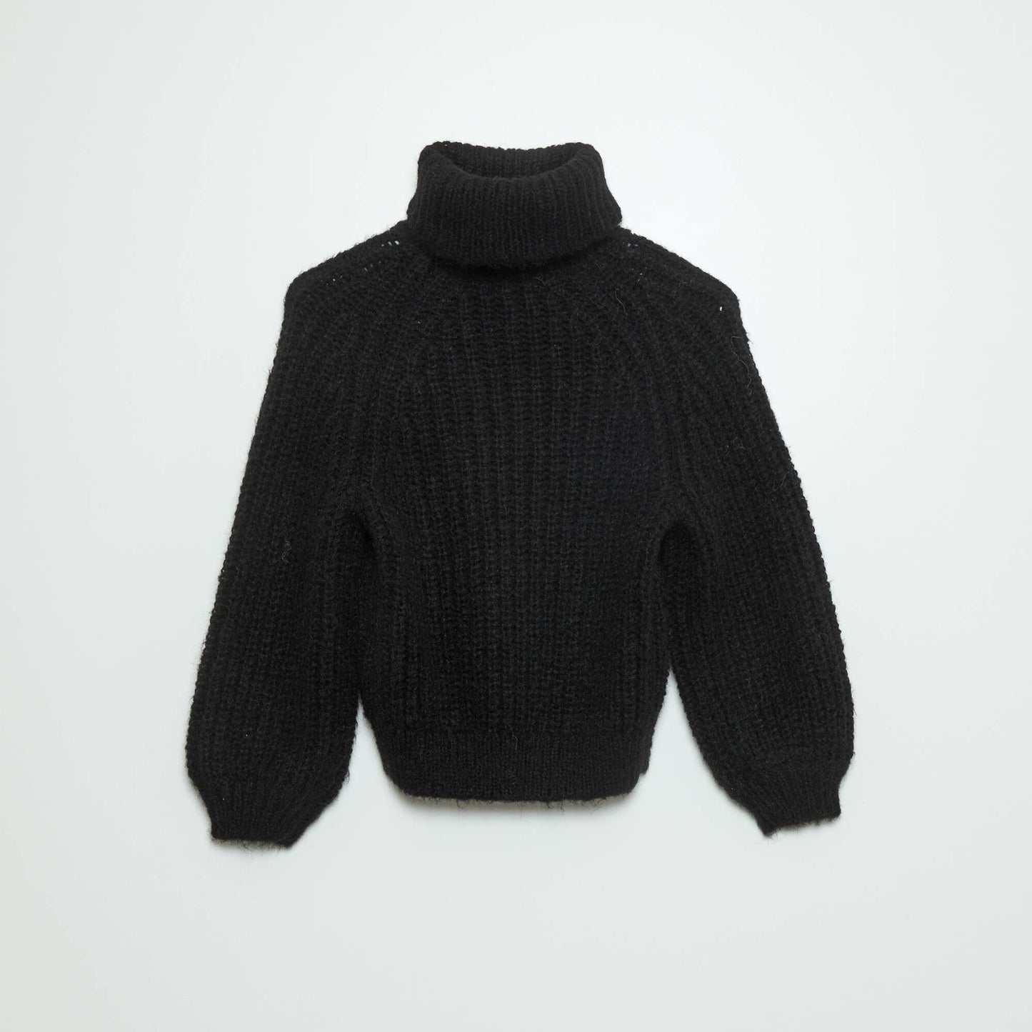 Pull en maille grosse jauge noir