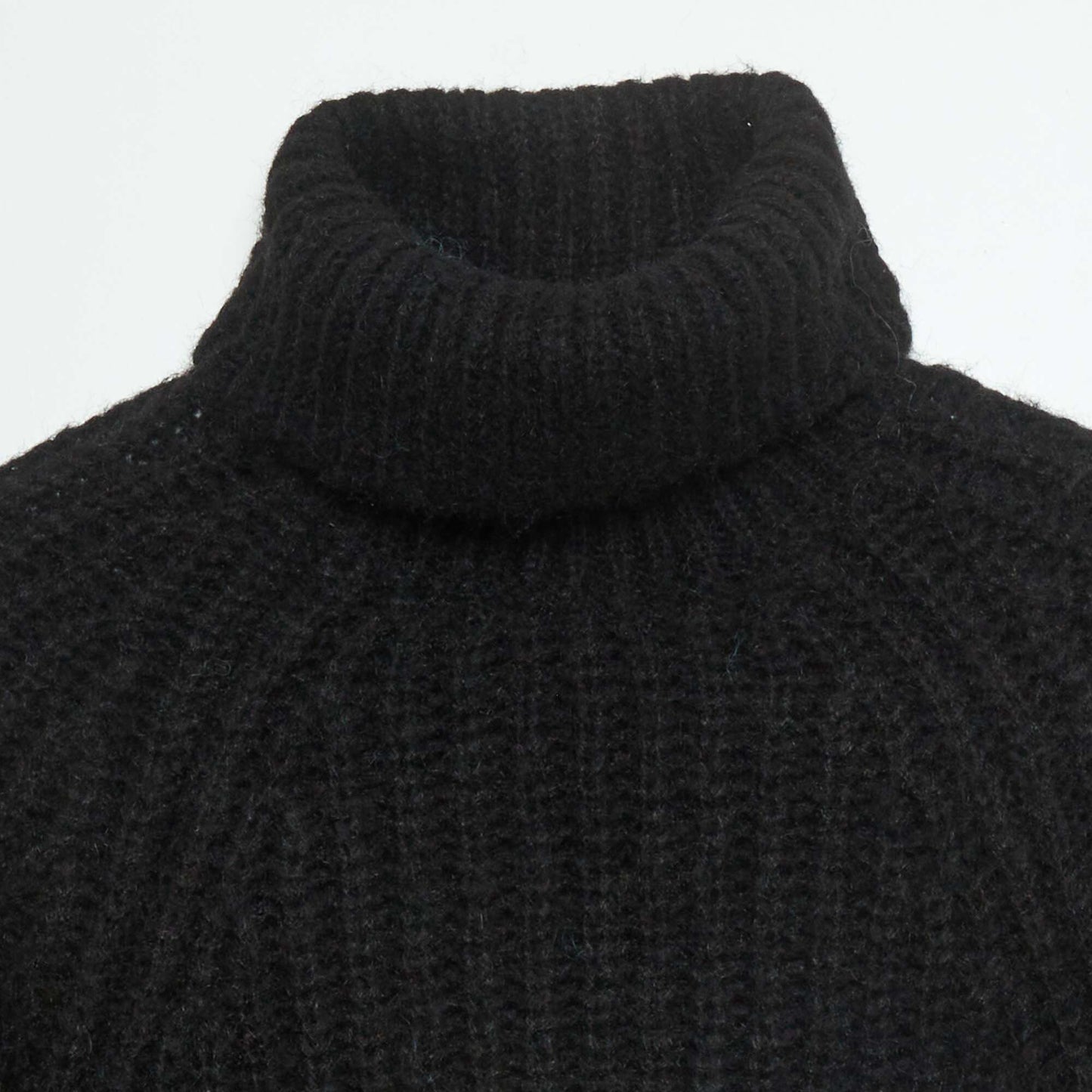 Pull en maille grosse jauge noir