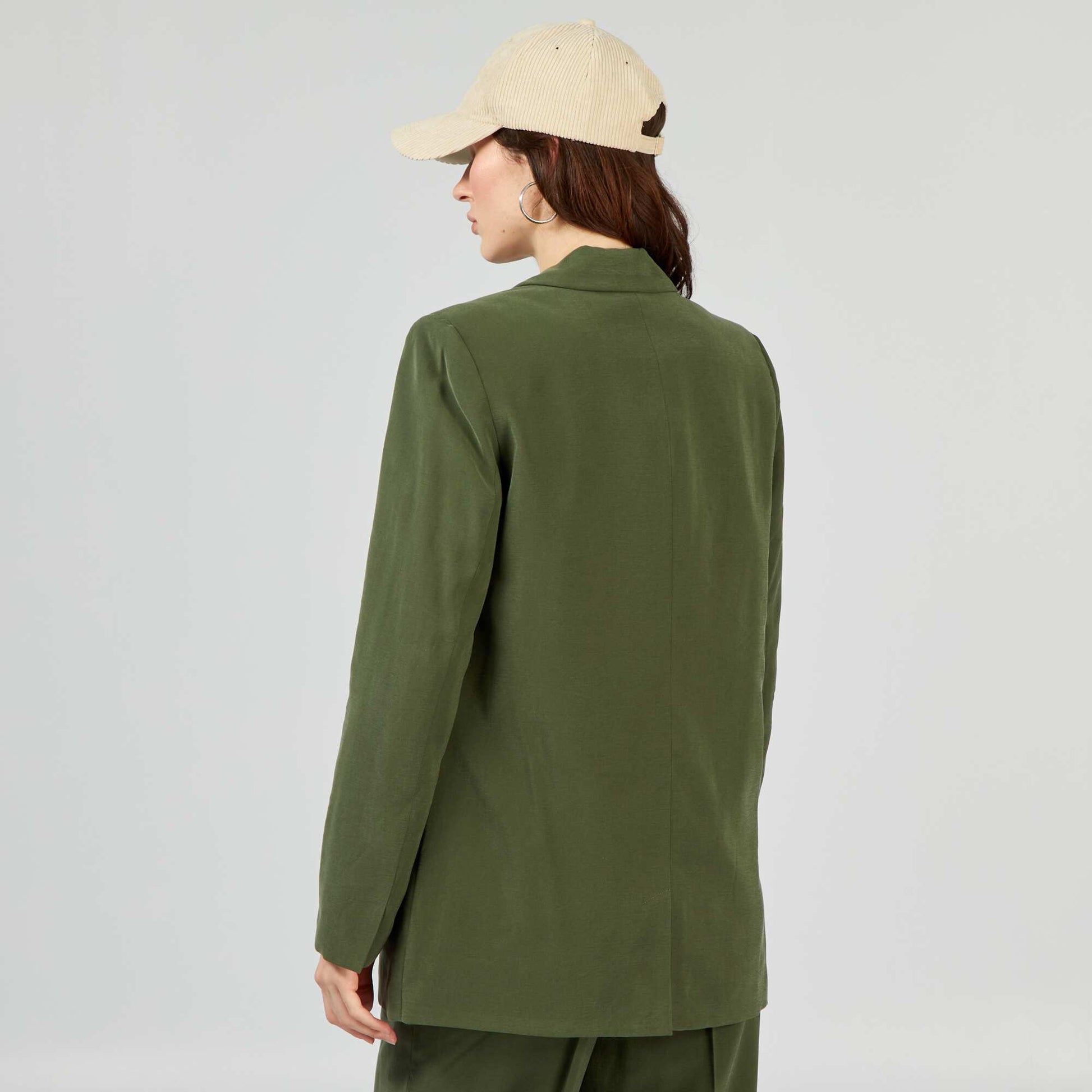 Veste tailleur boutonn e Vert