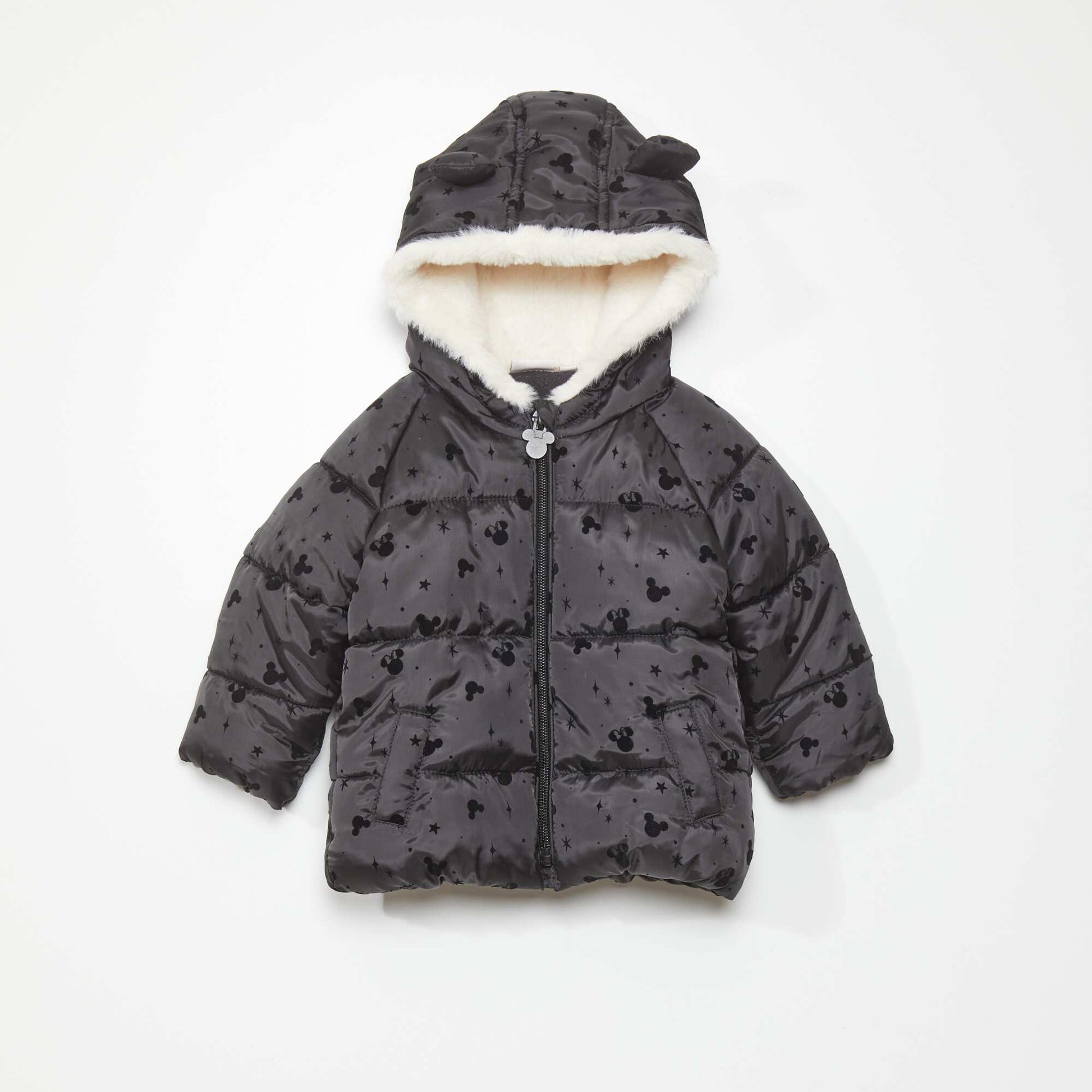 Doudoune capuche 'Minnie' Noir
