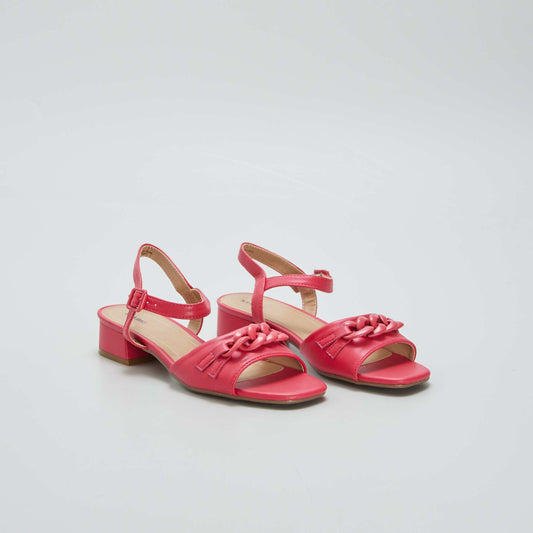 Sandales talon Rouge