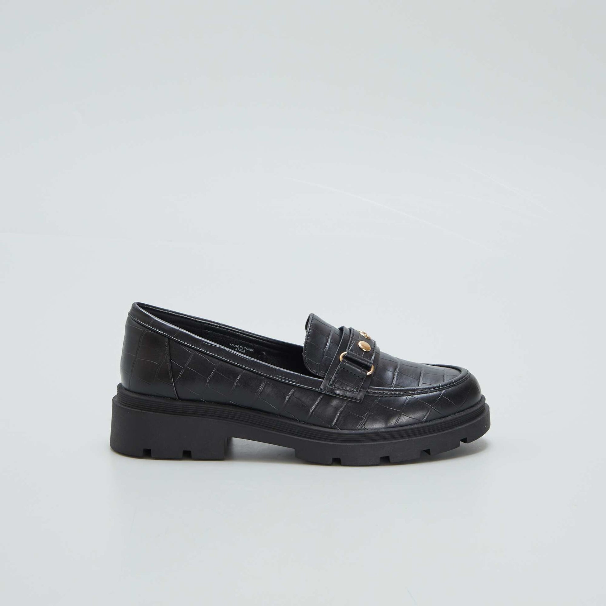 Mocassins semelles compens es Noir