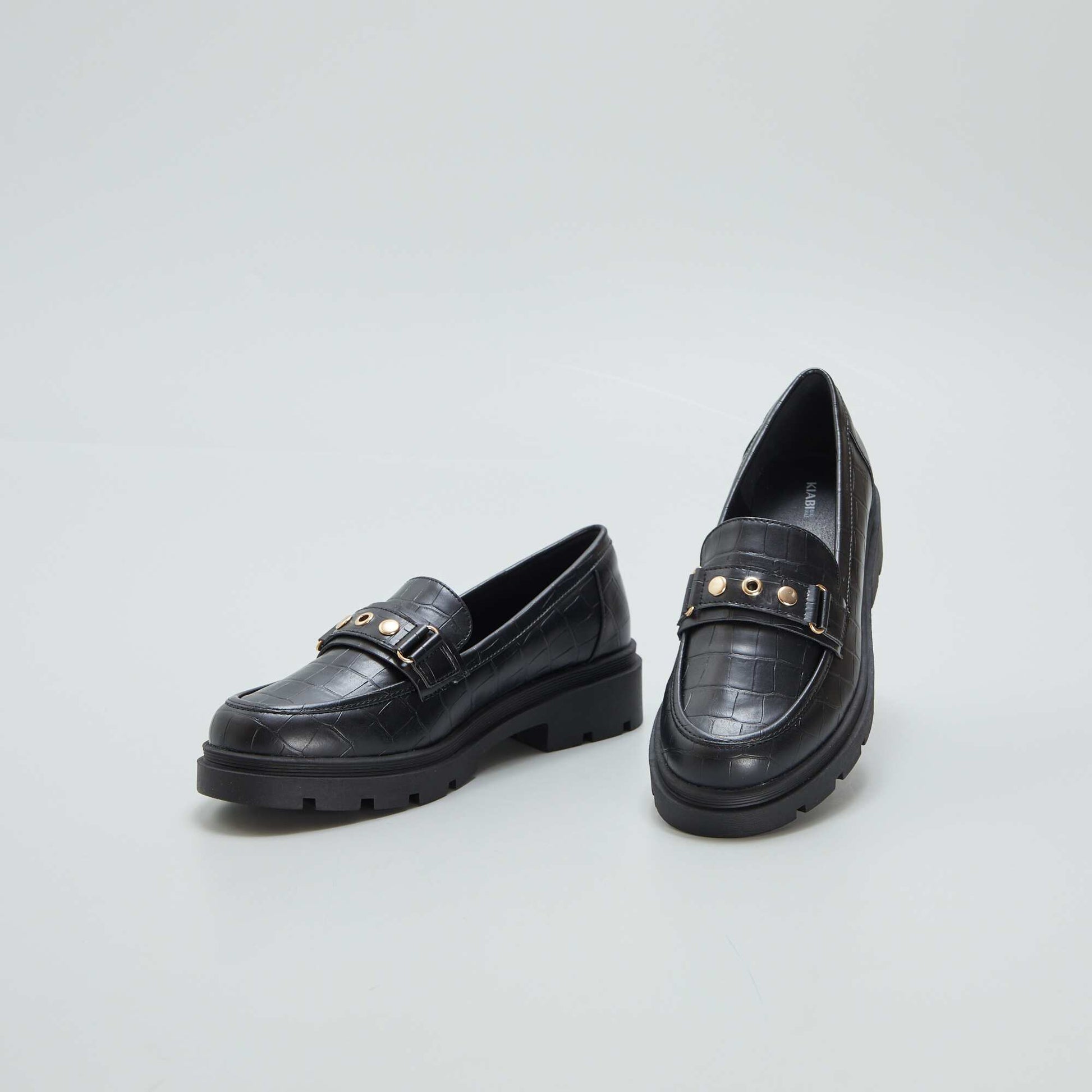 Mocassins semelles compens es Noir