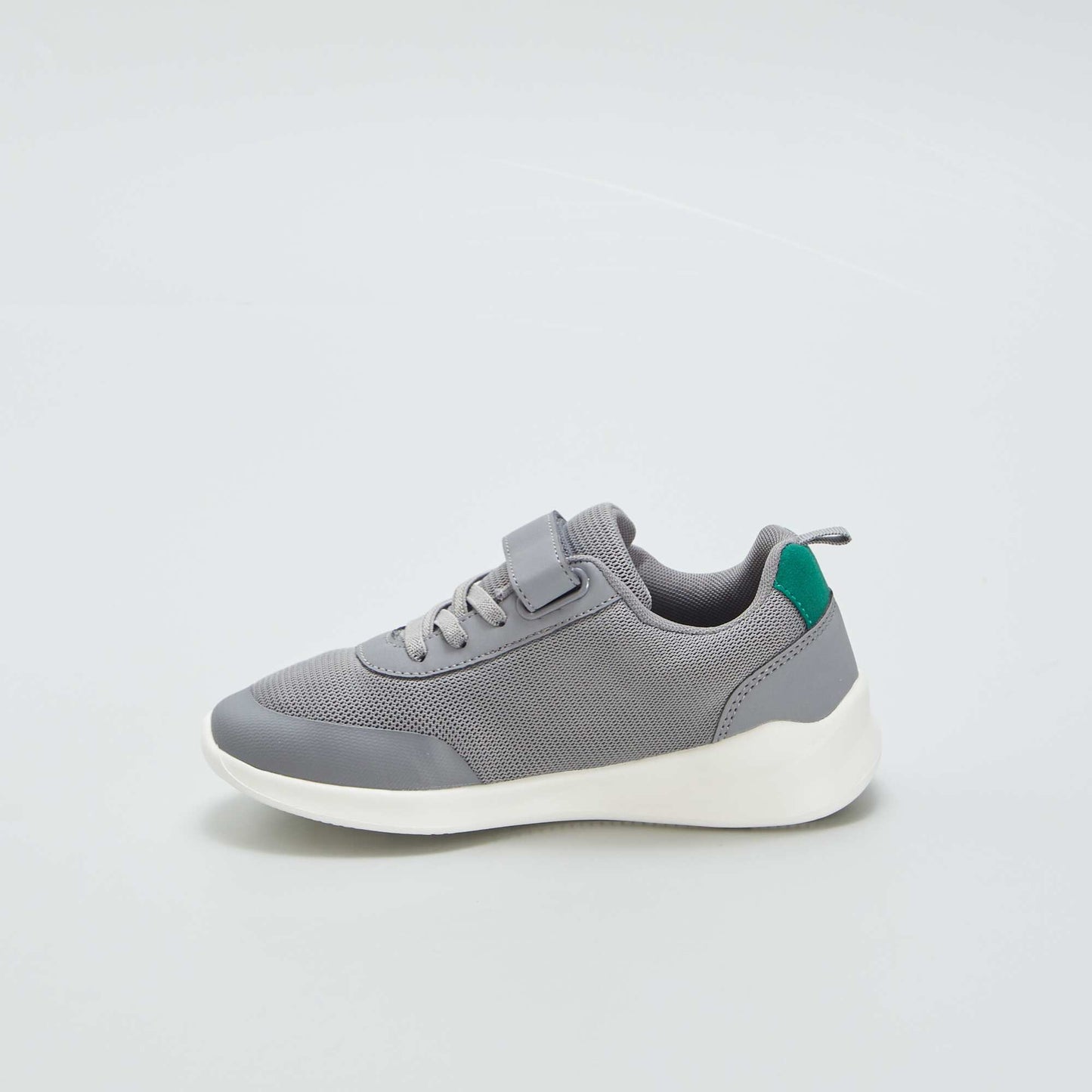 Baskets basses running Gris/vert