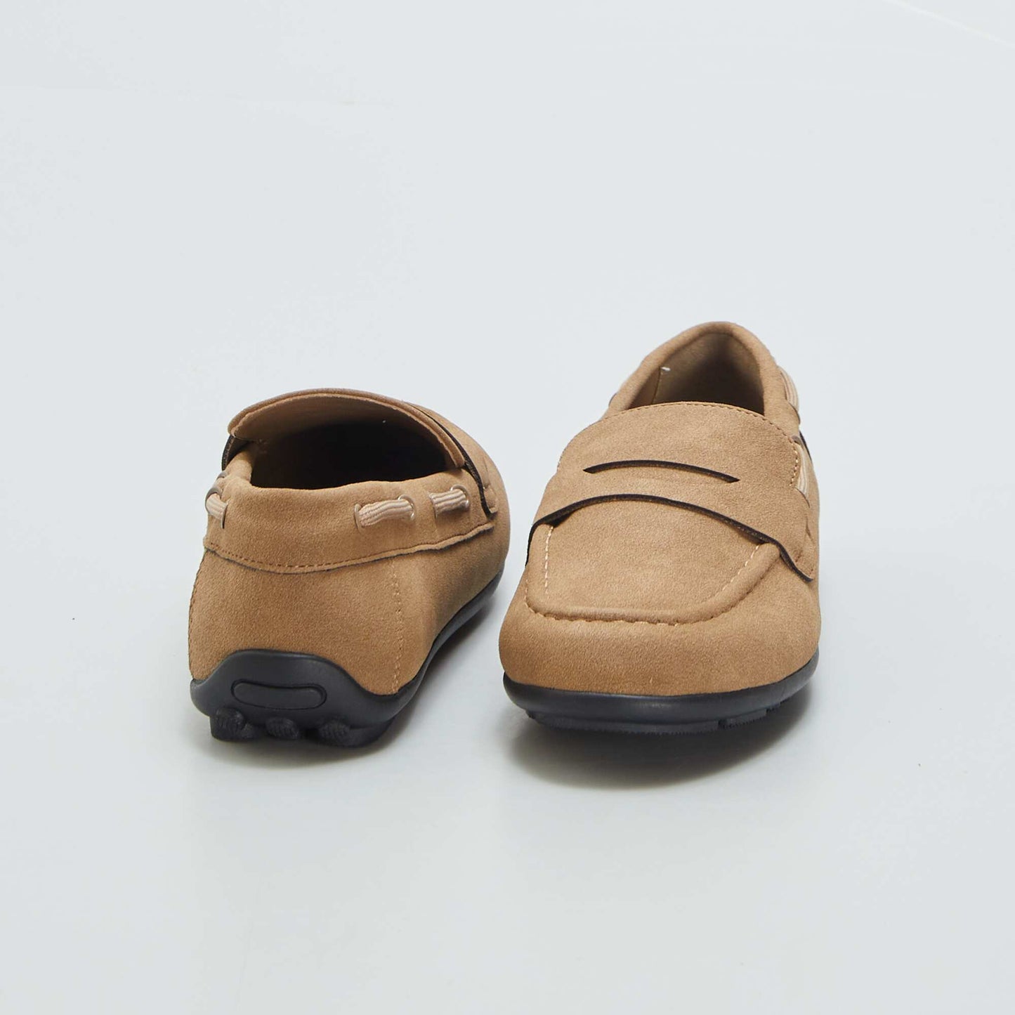 Mocassins en su dine Beige