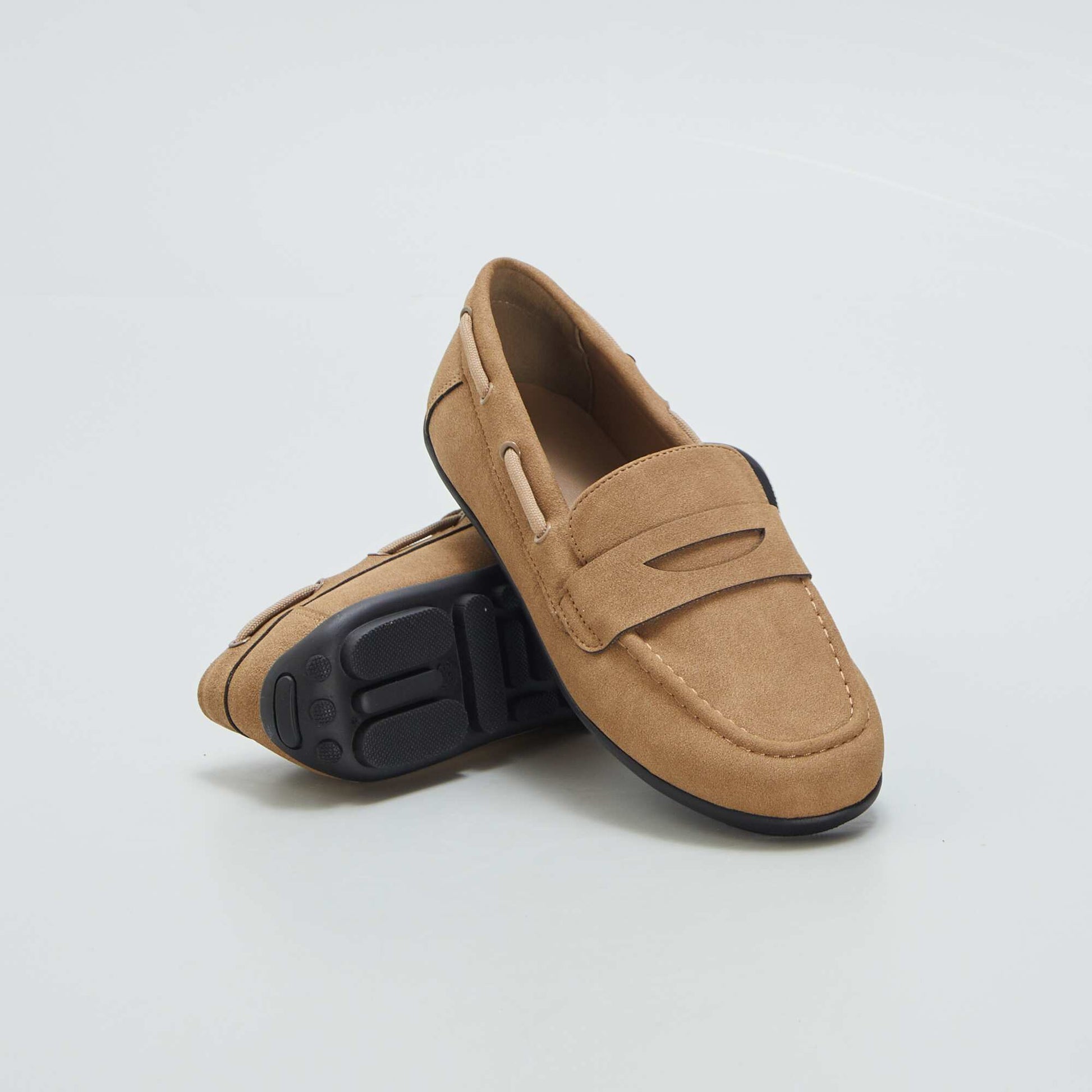 Mocassins en su dine Beige - Main Image