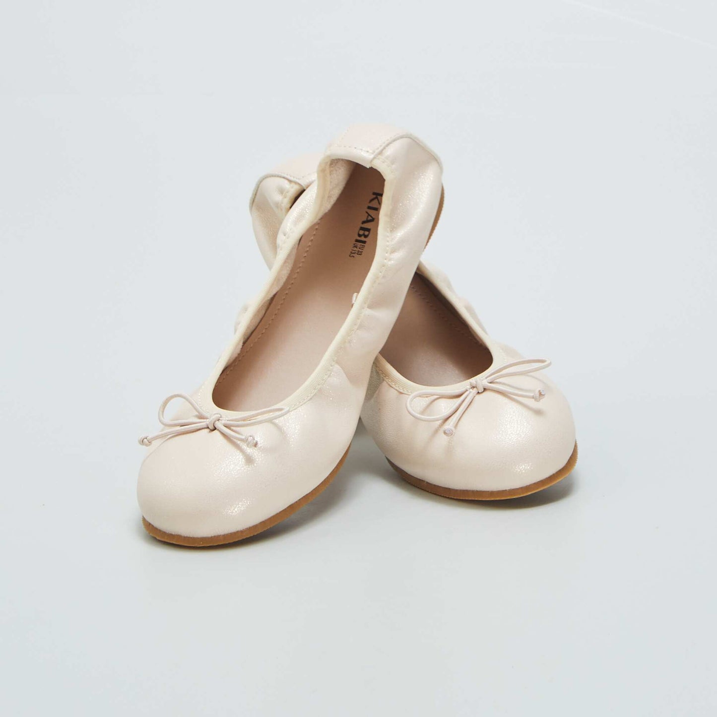 Ballerines avec n ud fantaisie Beige