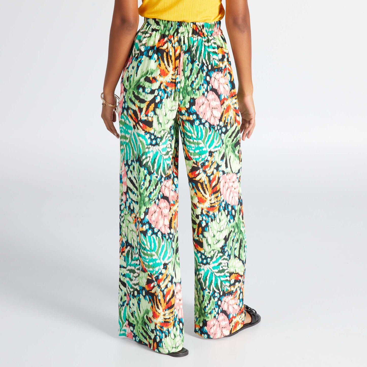 Pantalon regular Vert