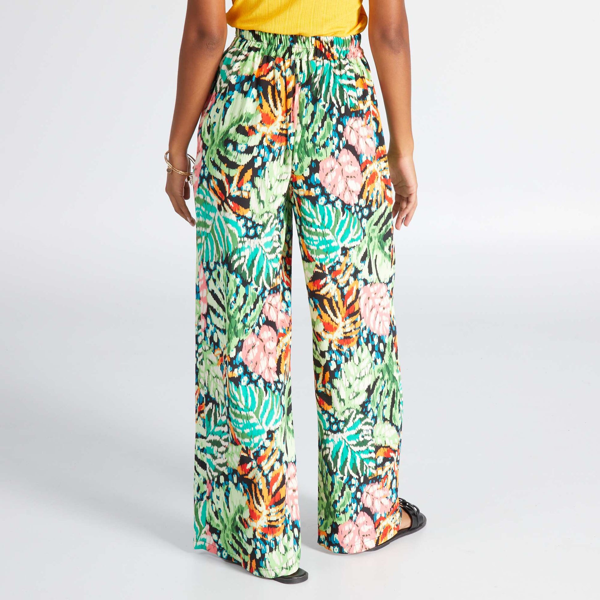 Pantalon regular Vert