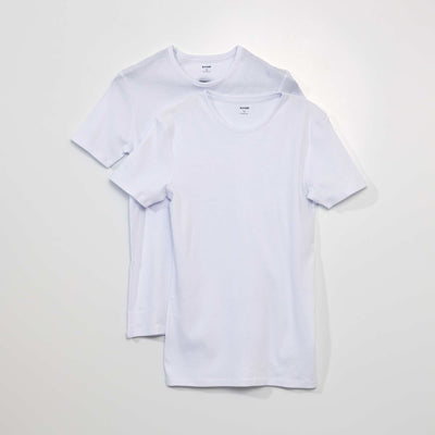 Lot de t-shirts unis blanc