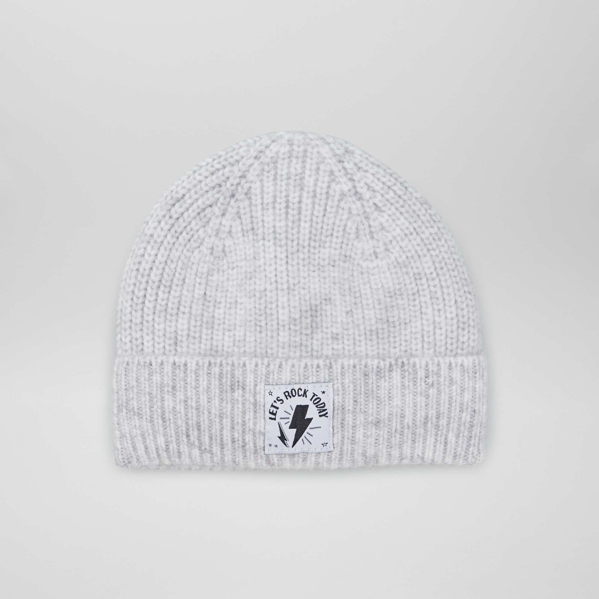 Bonnet en maille Gris