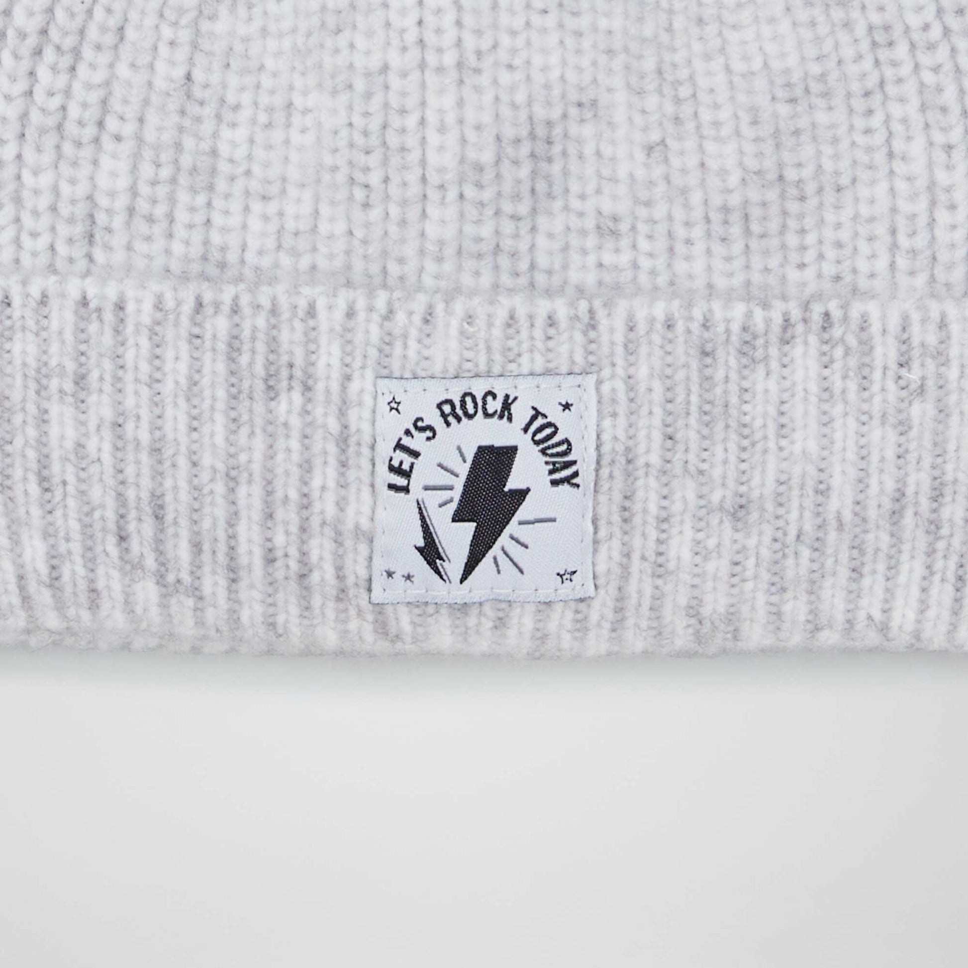 Bonnet en maille Gris