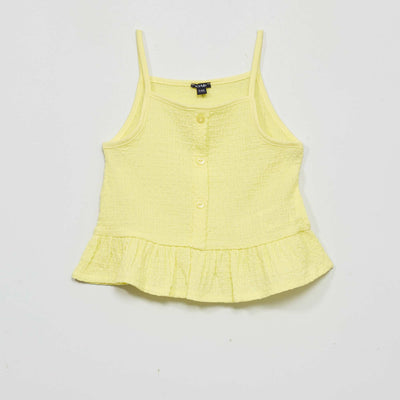 D bardeur uni JAUNE