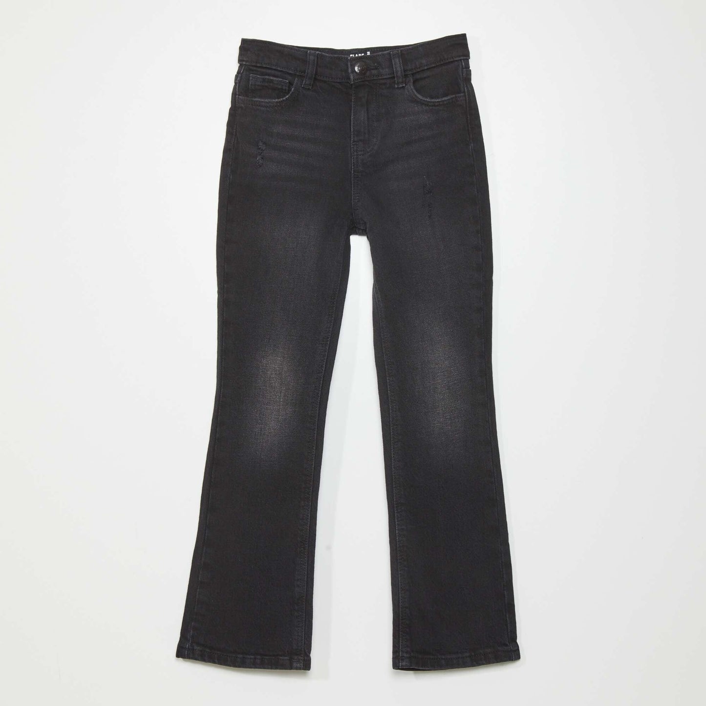 Pantalon flare en denim Noir