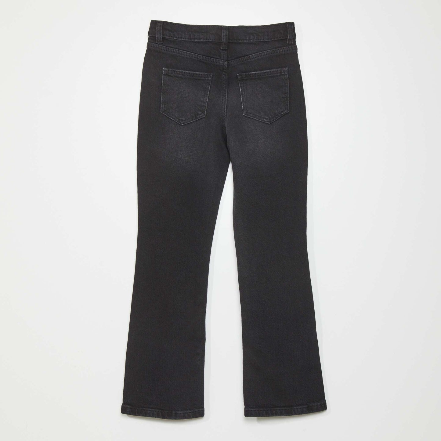 Pantalon flare en denim Noir