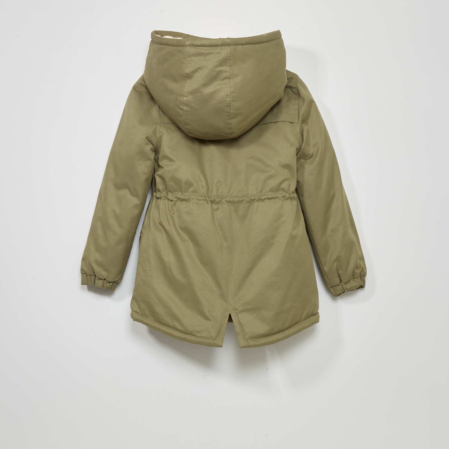 Parka capuche avec fourrure Kaki