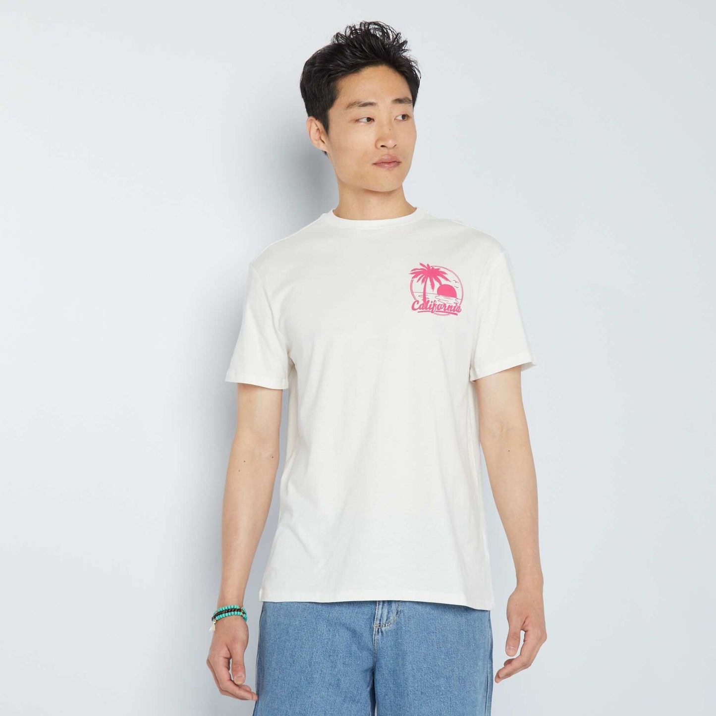 T-shirt California blanc