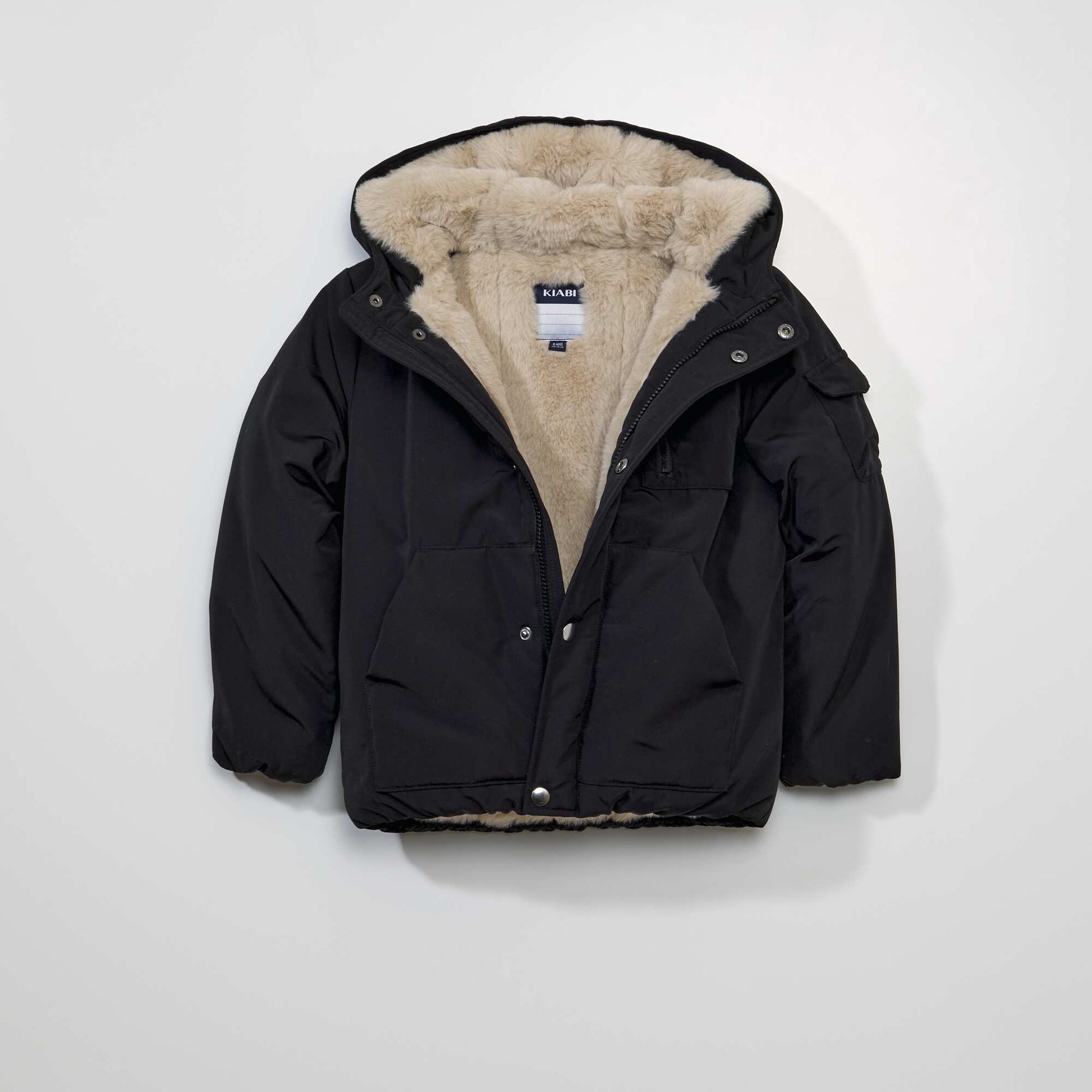 Blouson capuche noir