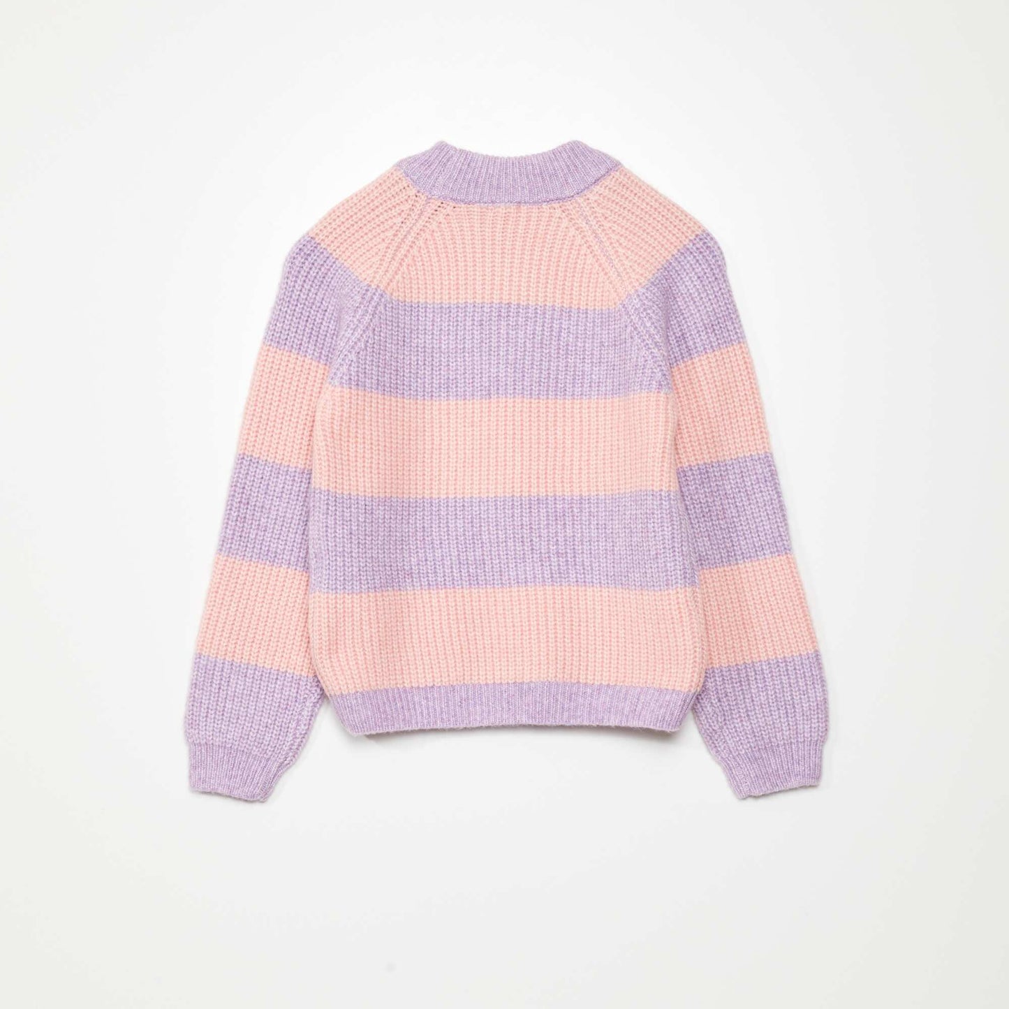 Pull en maille 'rayures' Violet