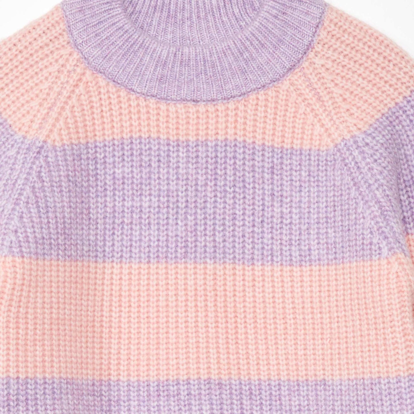 Pull en maille 'rayures' Violet