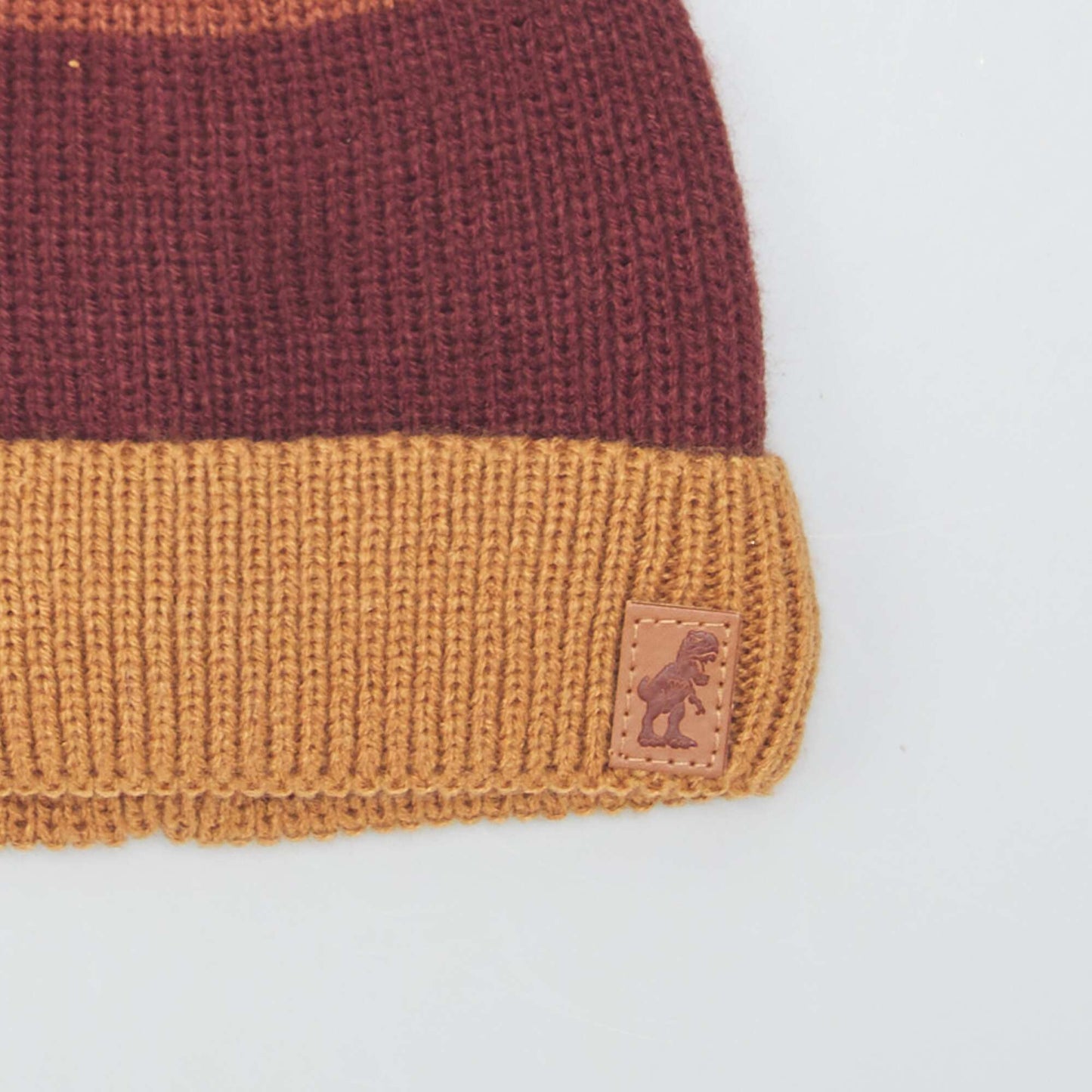 Ensemble bonnet + snood - 2 pi ces Marron/orange