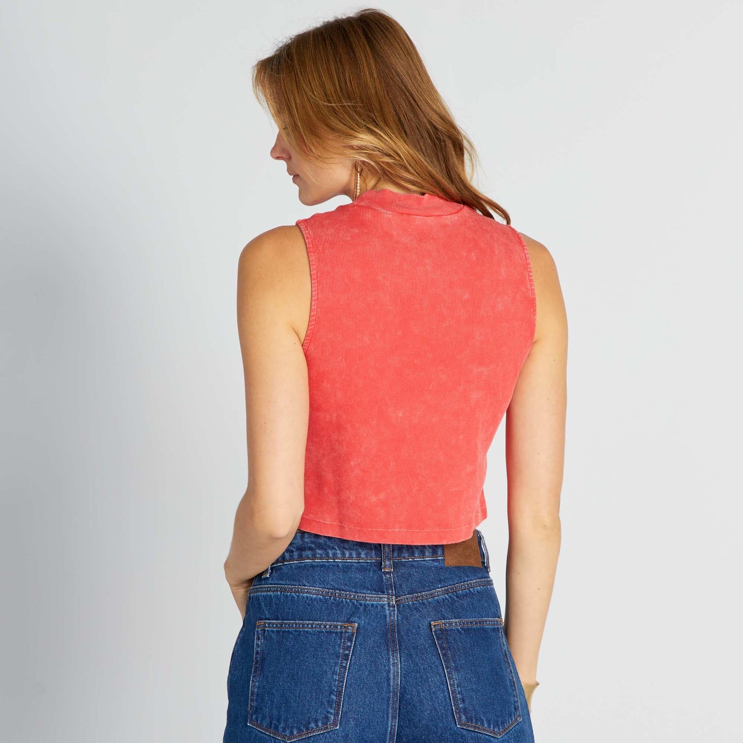 D bardeur c tel crop top Rouge