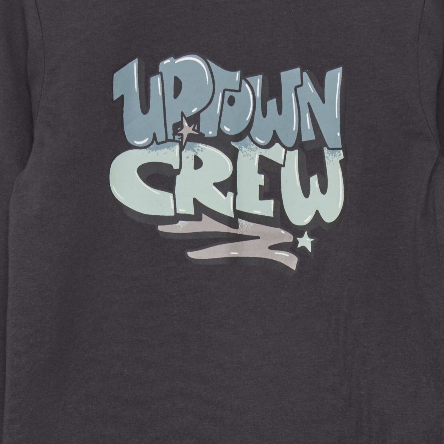 T-shirt en jersey manches longues Gris