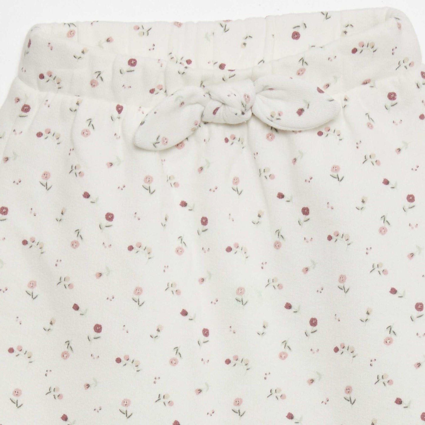 Pantalon sarouel Blanc/fleuri