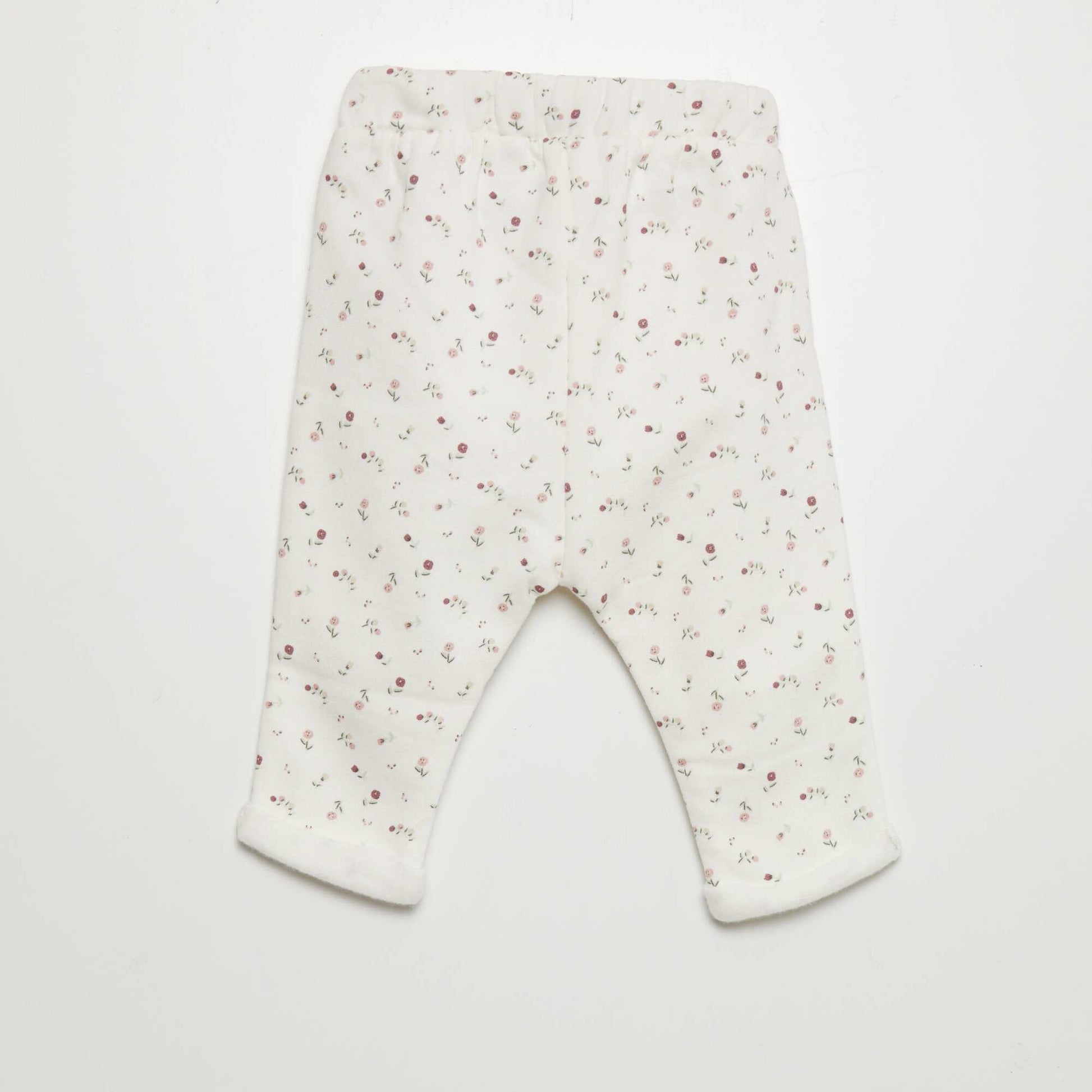 Pantalon sarouel Blanc/fleuri