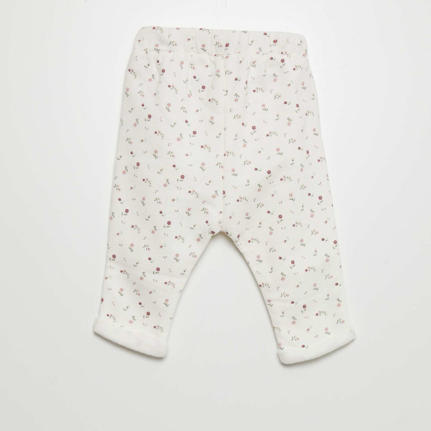 Pantalon sarouel Blanc/fleuri
