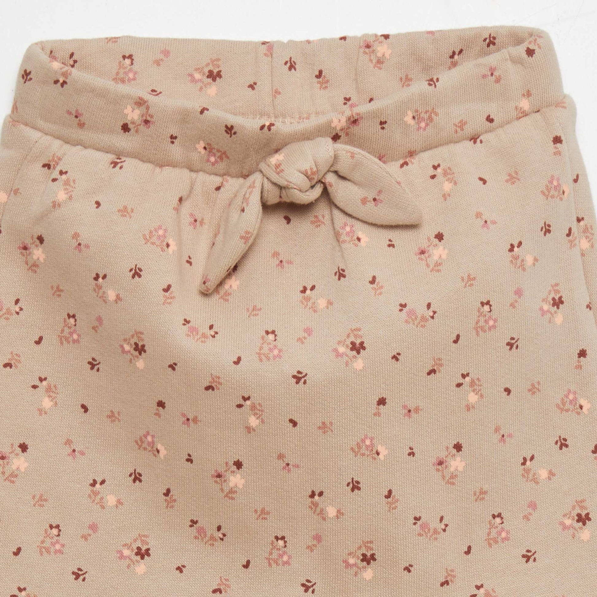 Pantalon sarouel Beige/fleuri