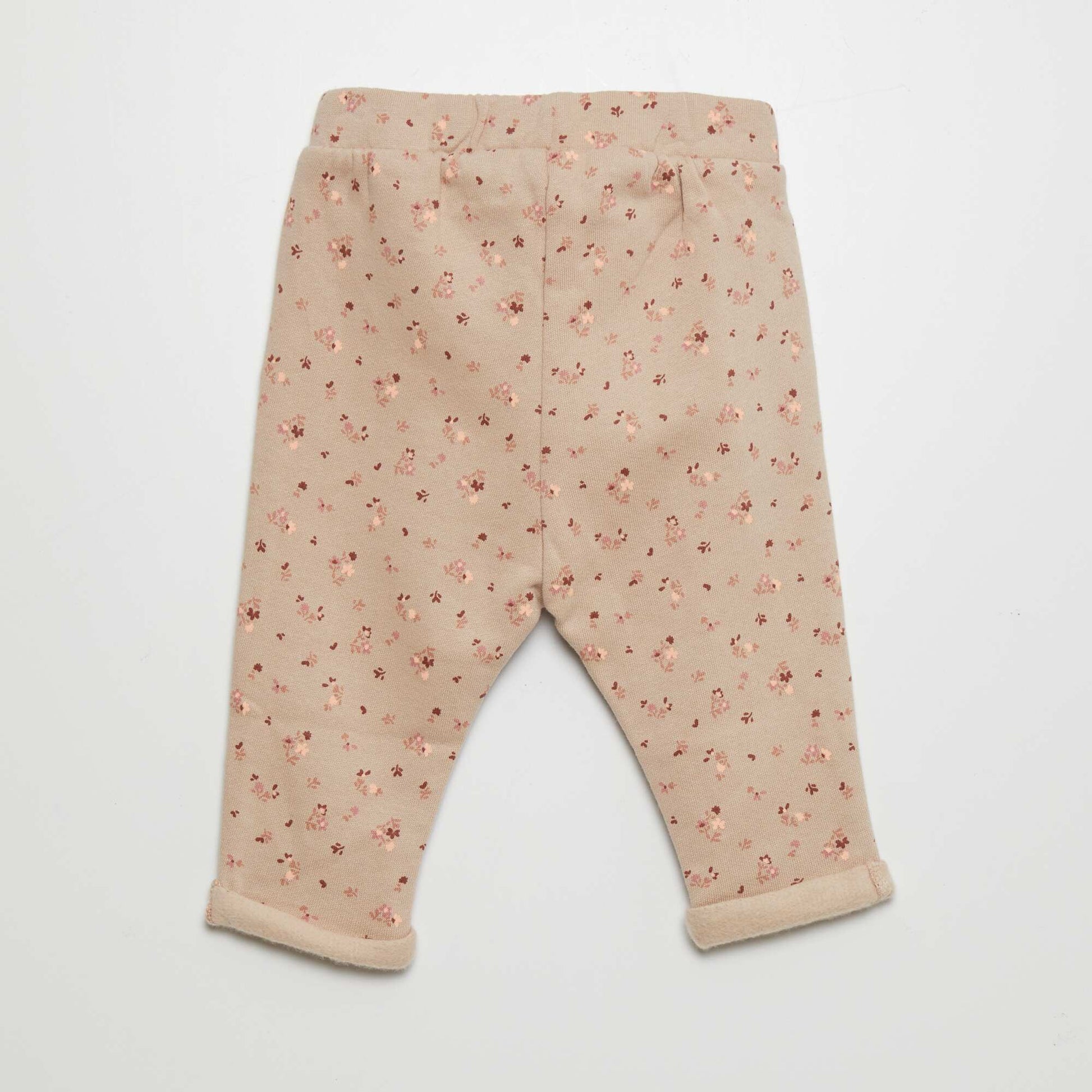 Pantalon sarouel Beige/fleuri