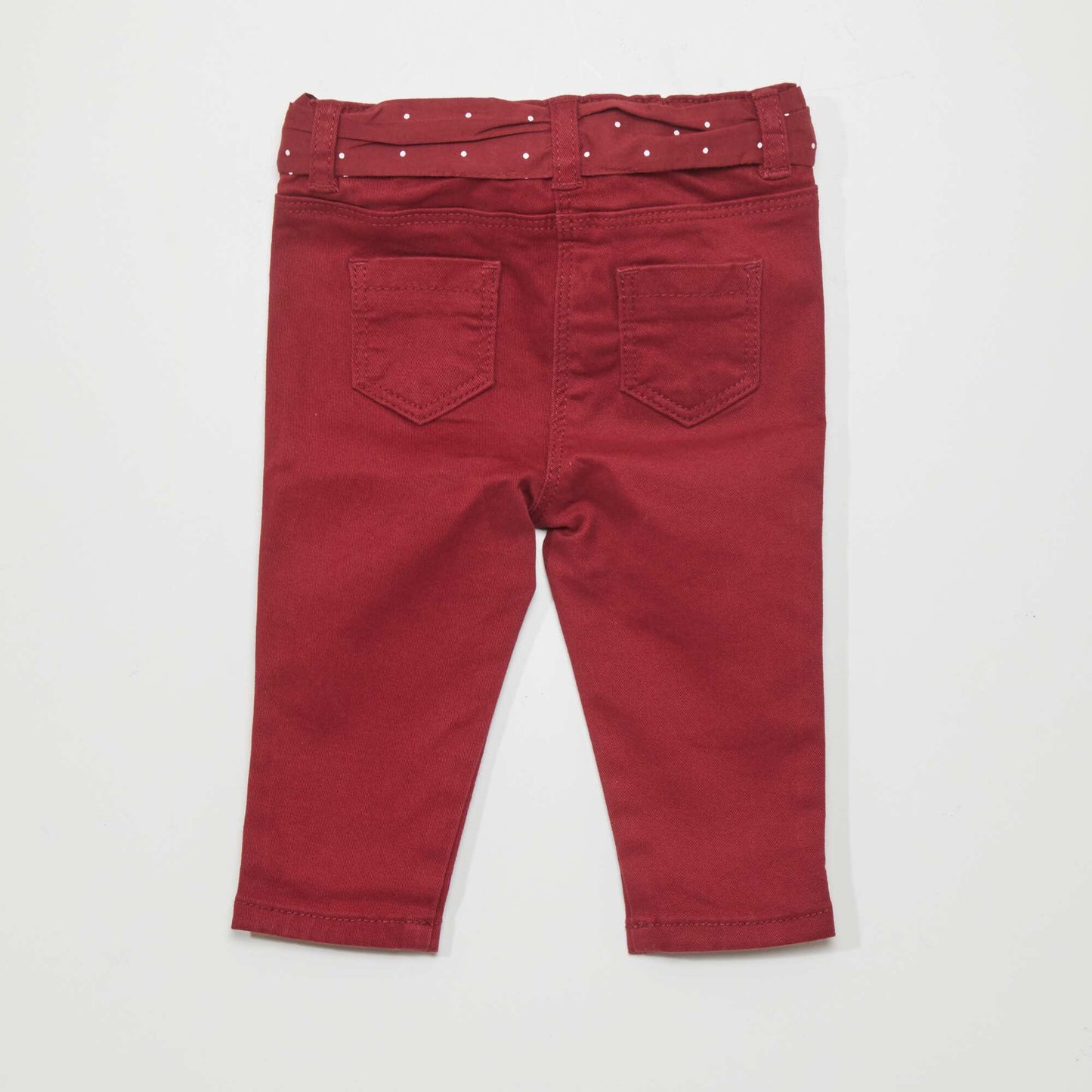 Pantalon slim Rouge