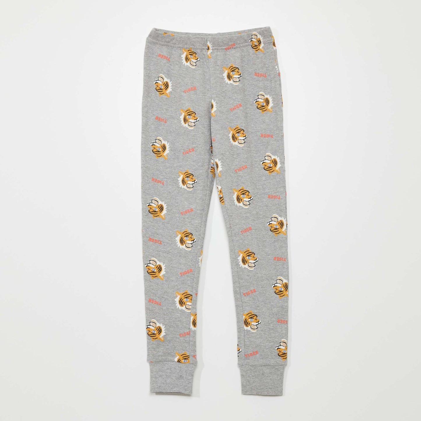 Pyjama long imprim all over Gris