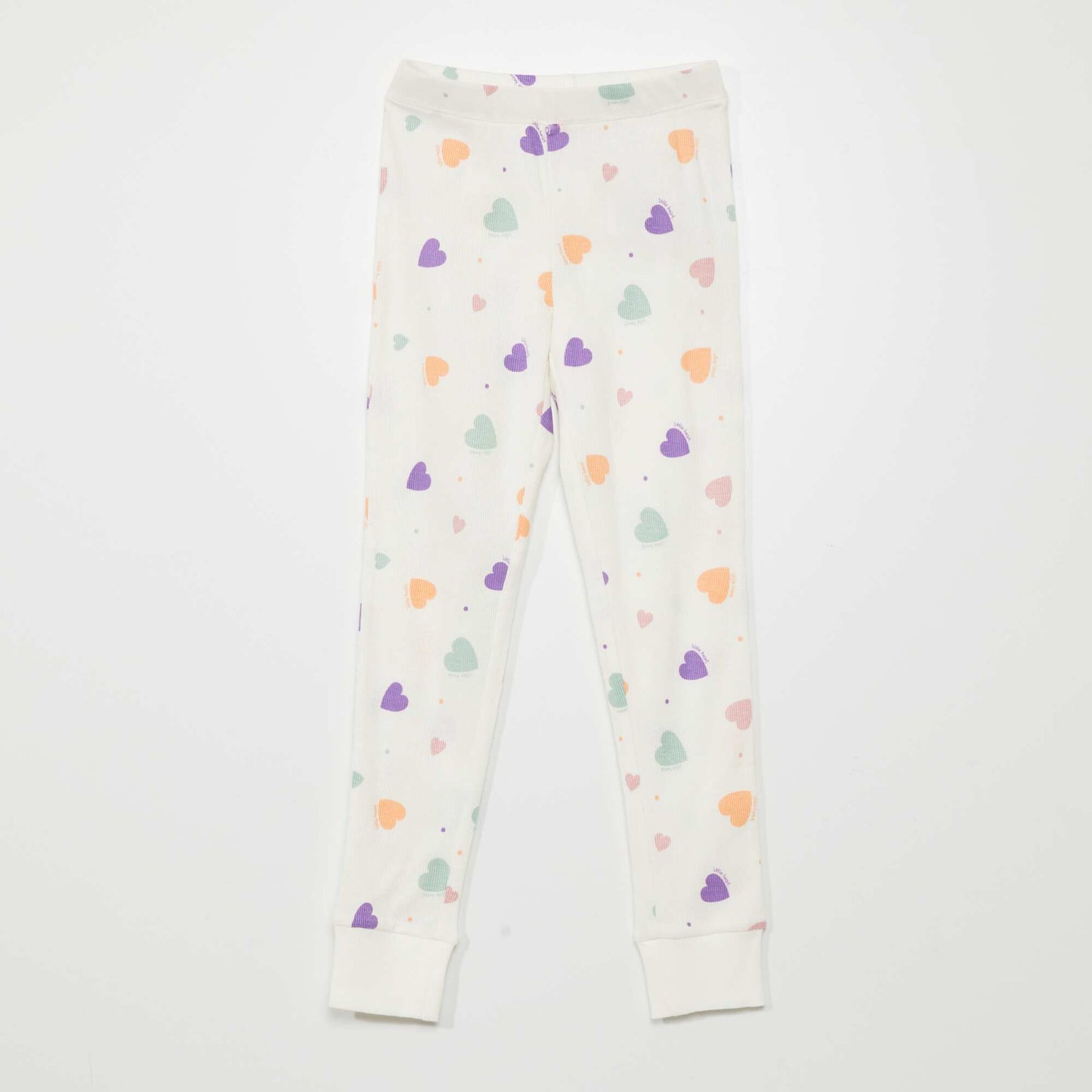 Ensemble pyjama t-shirt + pantalon - 2 pièces Blanc