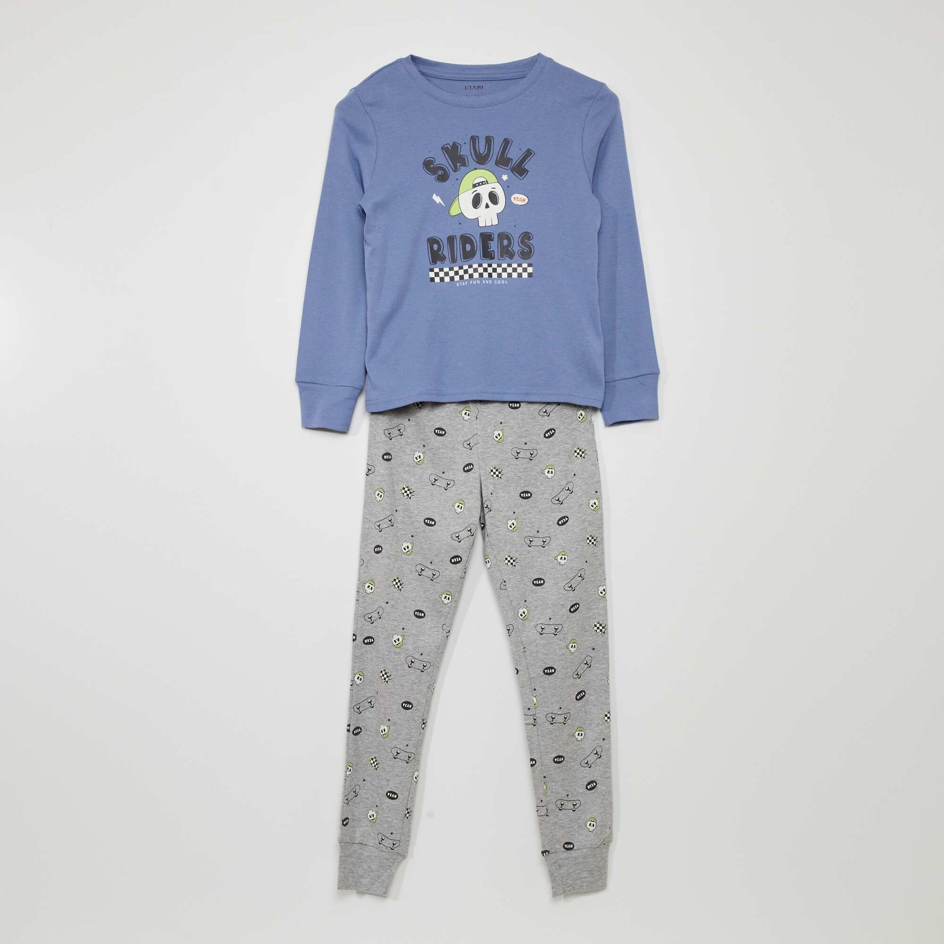 Ensemble pyjama t-shirt + pantalon - 2 pi ces Bleu