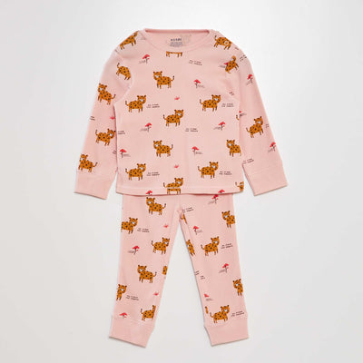 Ensemble pyjama c tel - 2 pi ces Rose